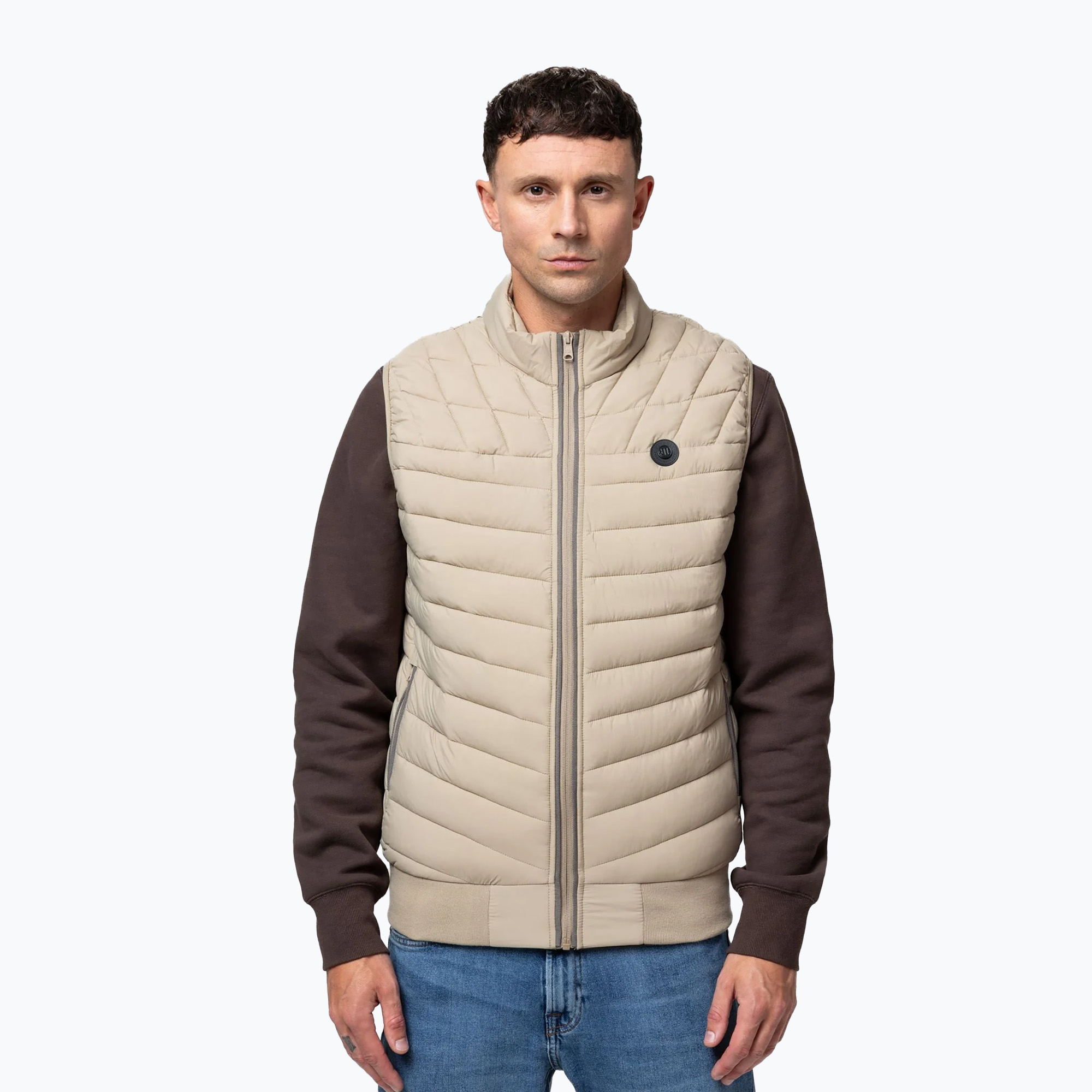 Bezrękawnik męski Pitbull Naylor Padded pale sand 