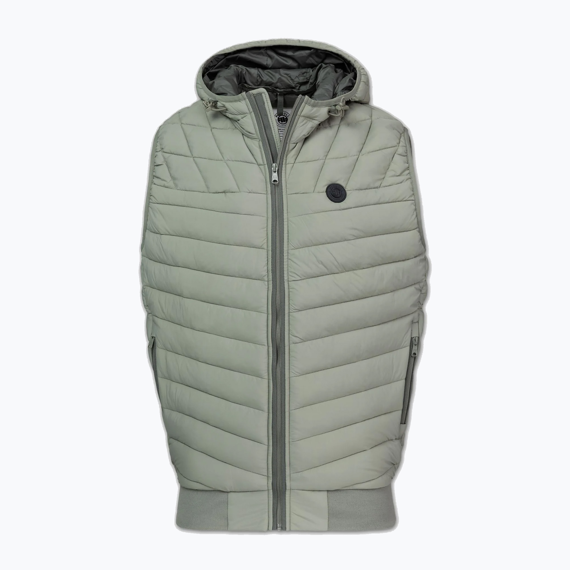 Bezrękawnik męski Pitbull Naylor Padded Hooded dusty salvia 