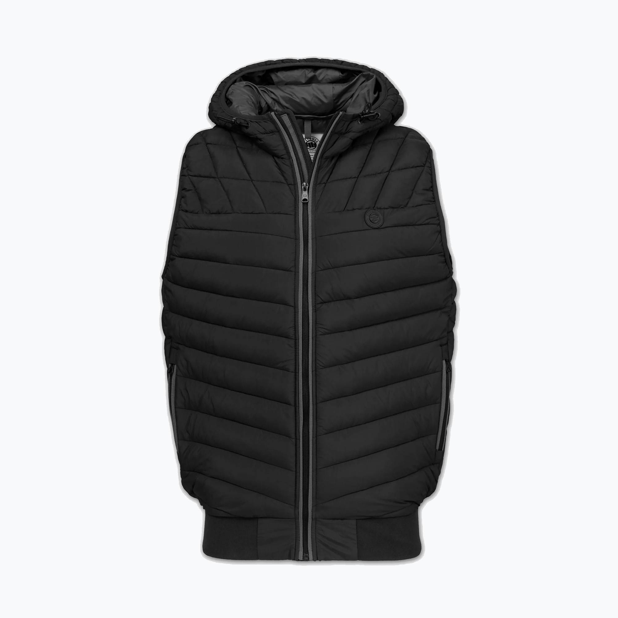Bezrękawnik męski Pitbull Naylor Padded Hooded black 