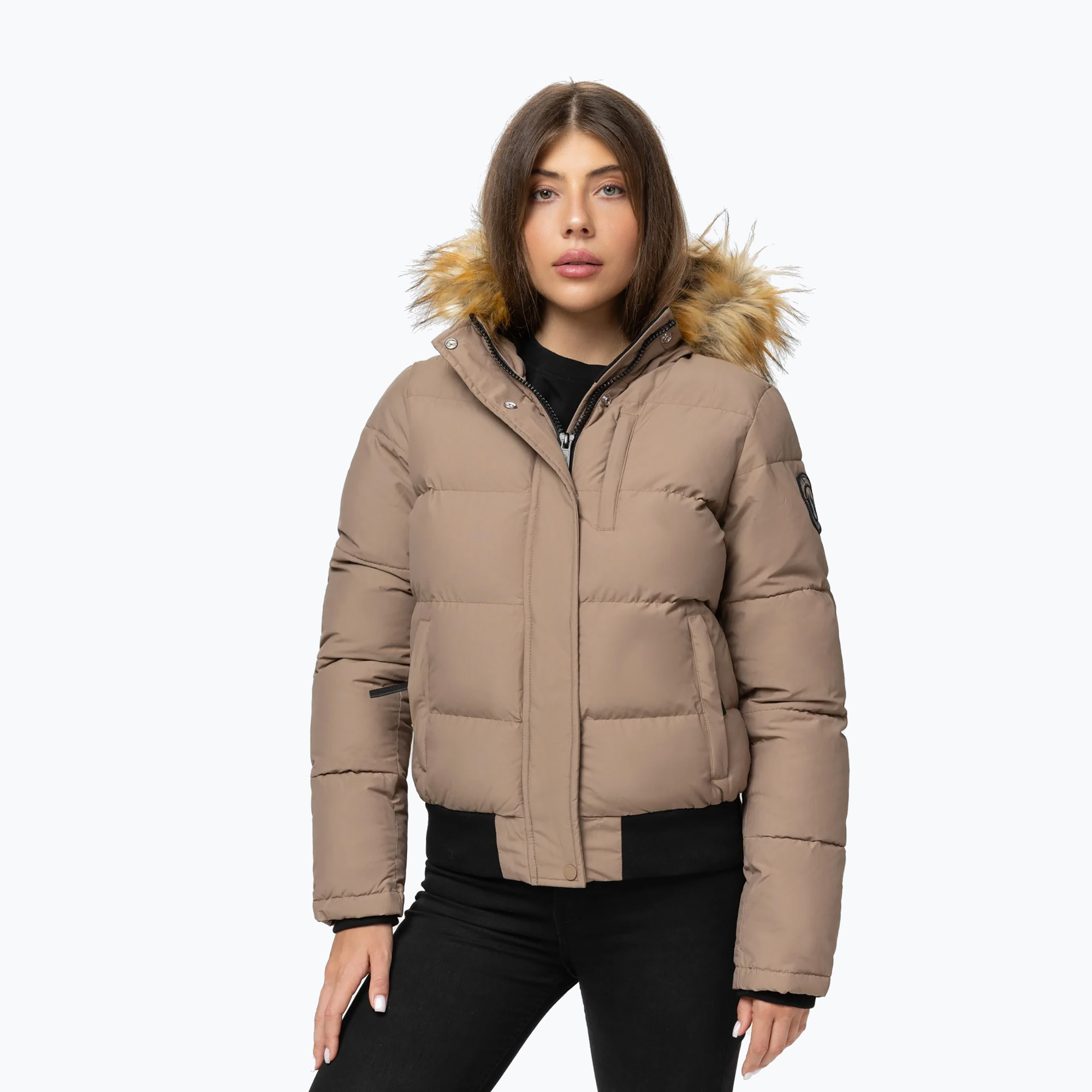 Kurtka zimowa damska Pitbull Azalea Quilted Hooded dark san 