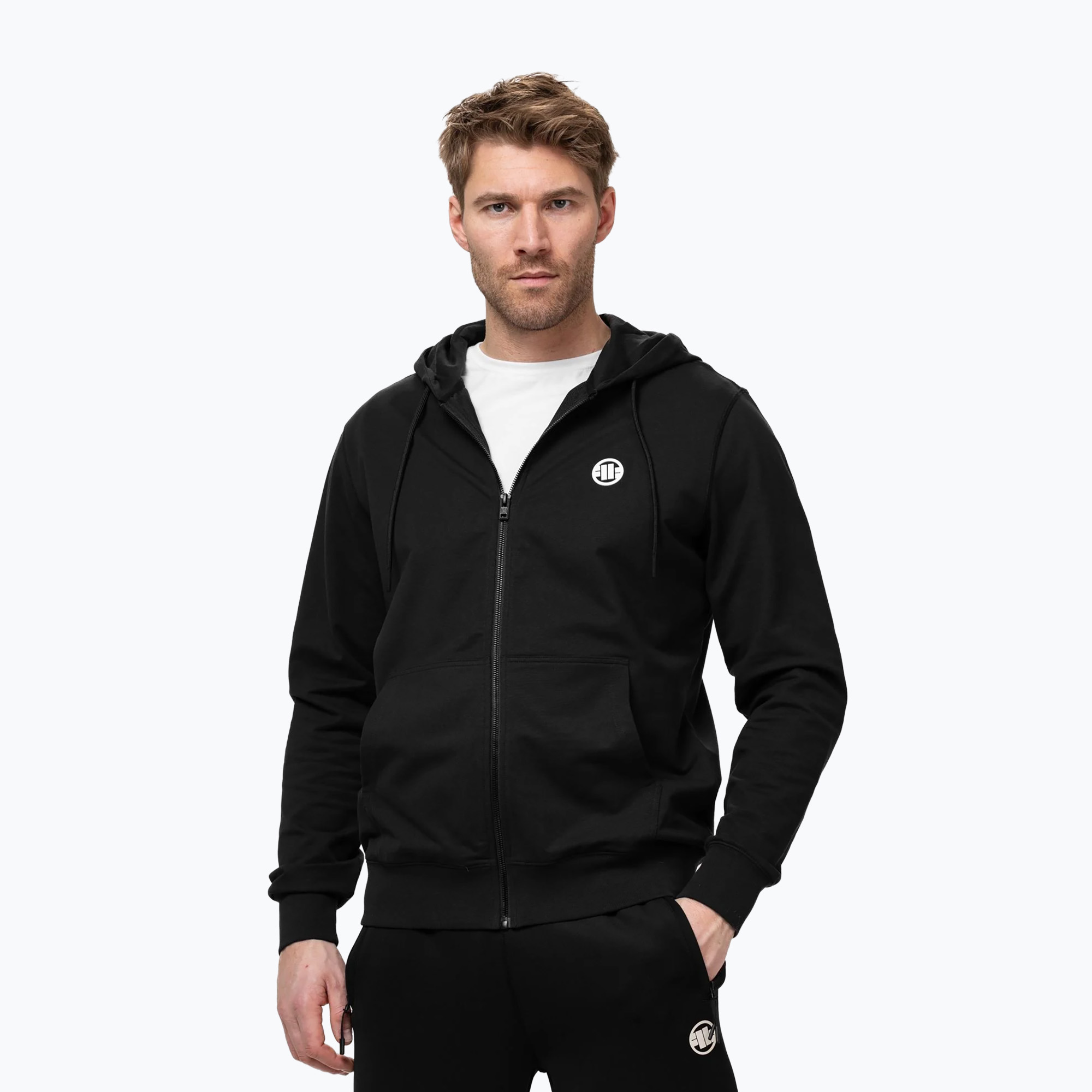 Мъжки суитшърт Pitbull Nugget Small Logo Hooded Zip black