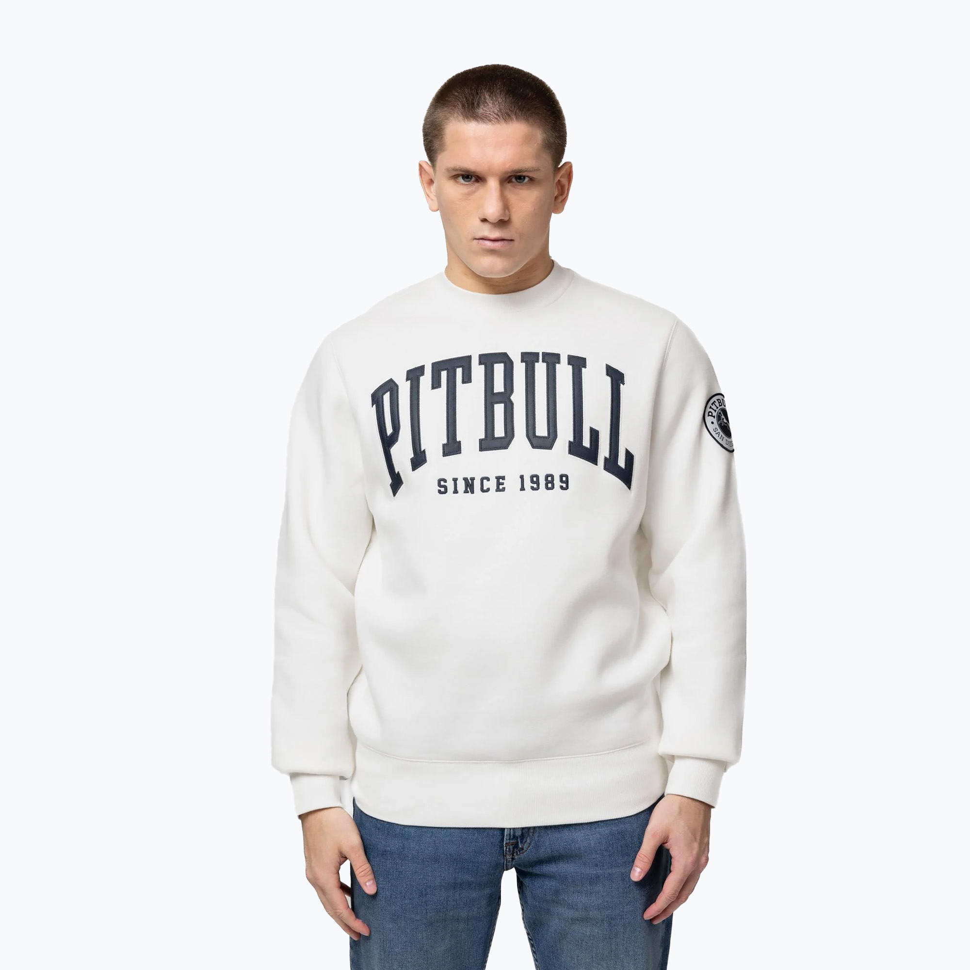 Bluza męska Pitbull Norton Crewneck off white 