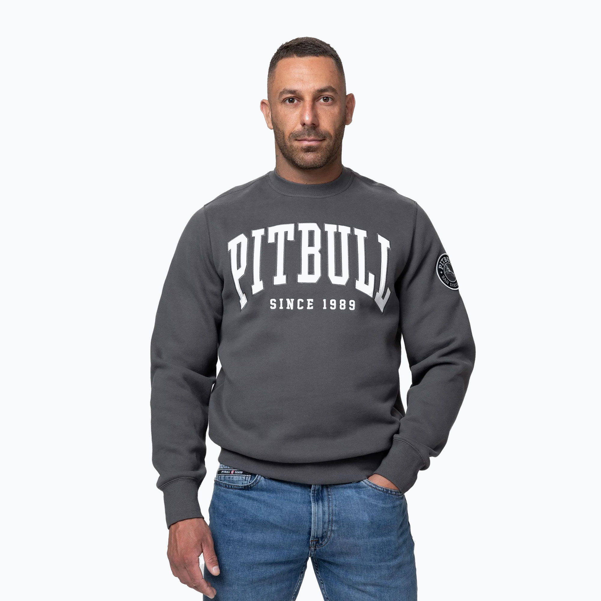 Bluza męska Pitbull Norton Crewneck graphite 