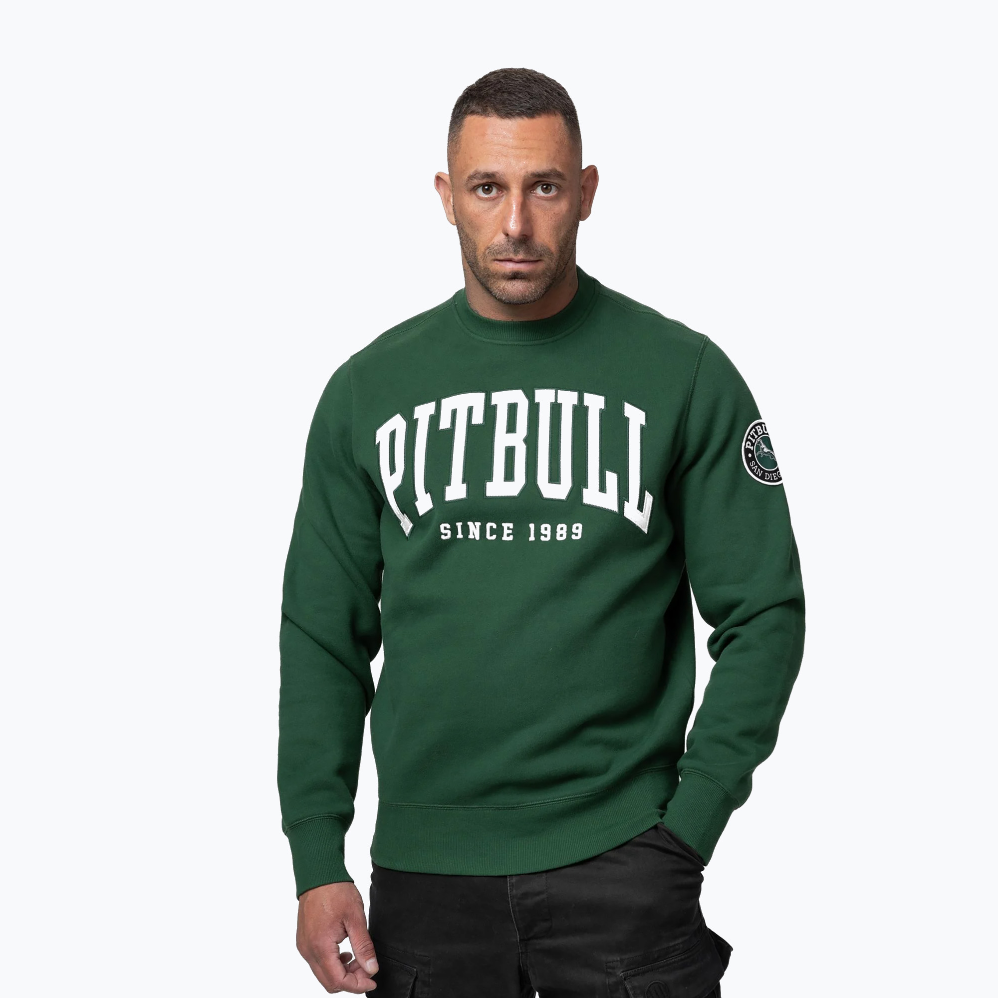 Bluza męska Pitbull Norton Crewneck green 