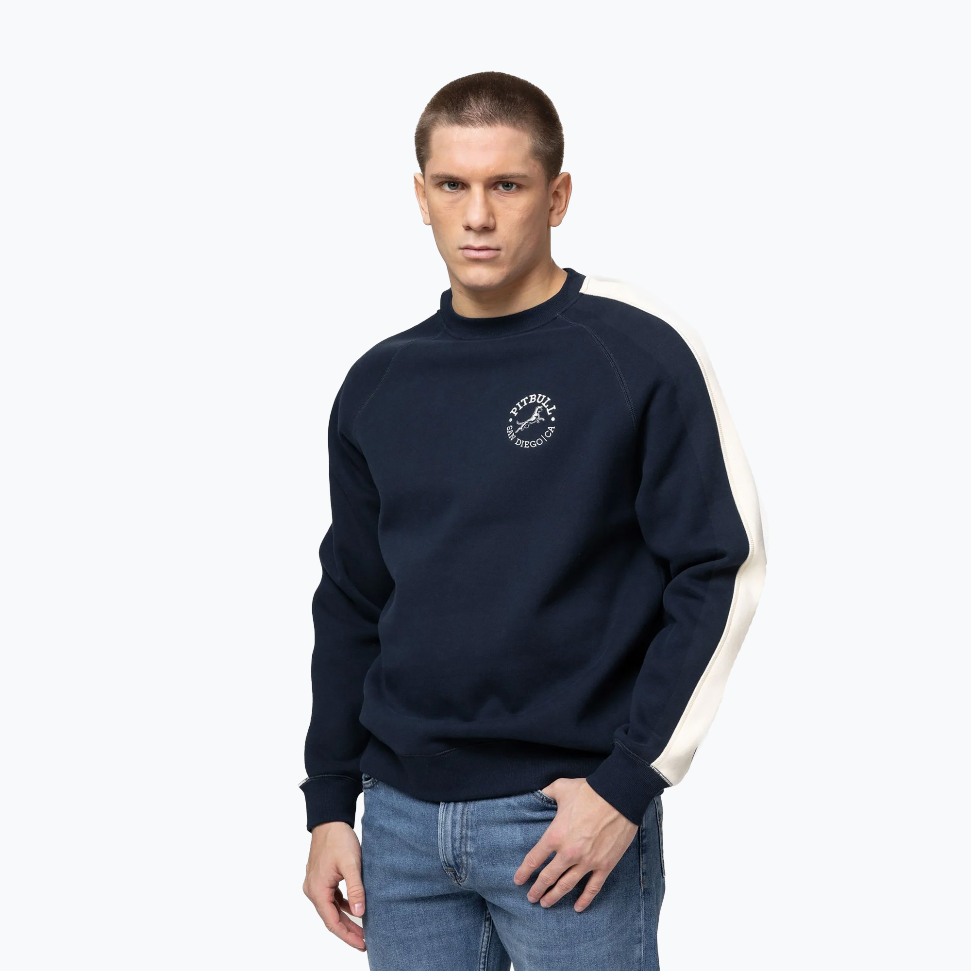 Bluza męska Pitbull San Diego Ca Crewneck dark navy 