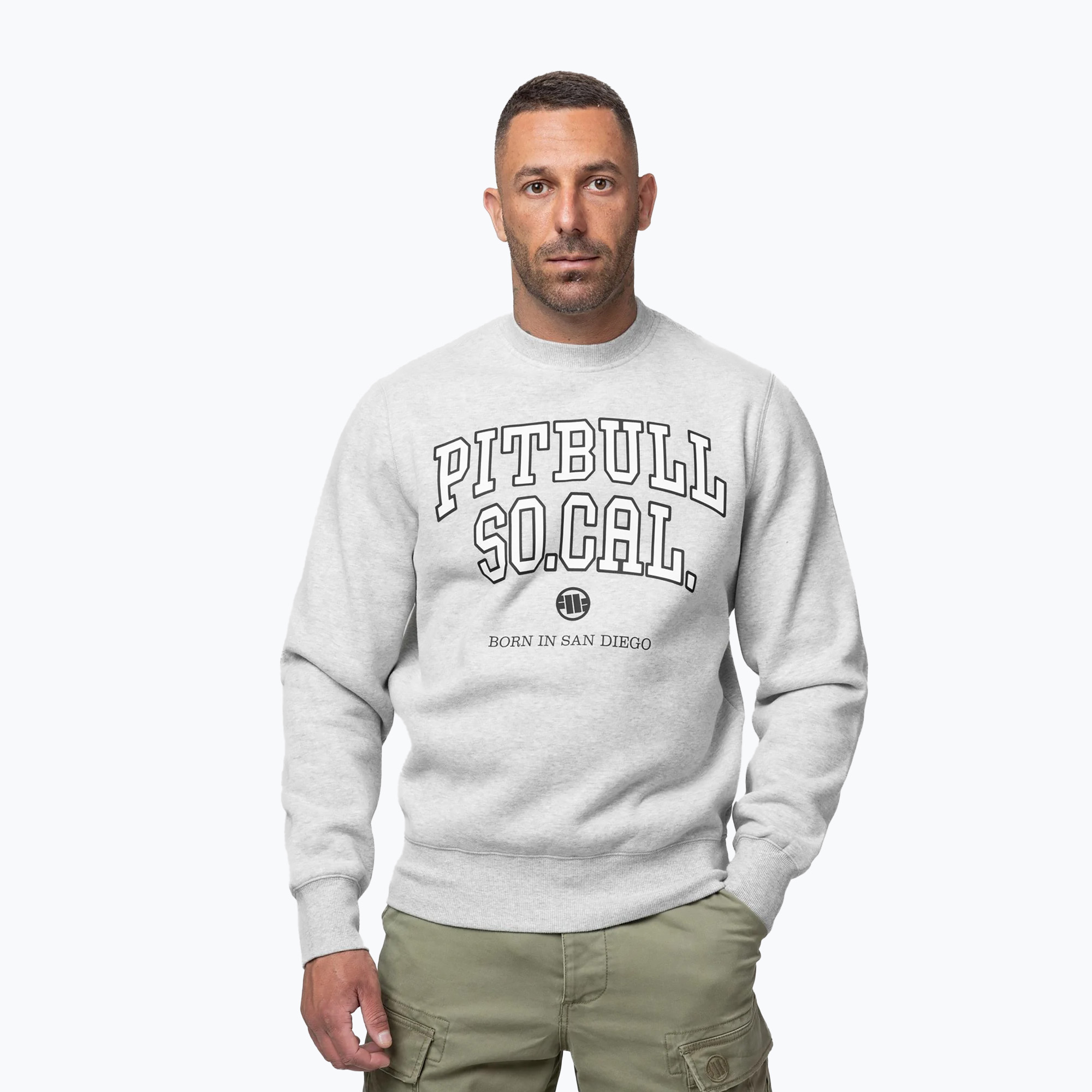 Bluza męska Pitbull So Cal Crewneck grey/melange 