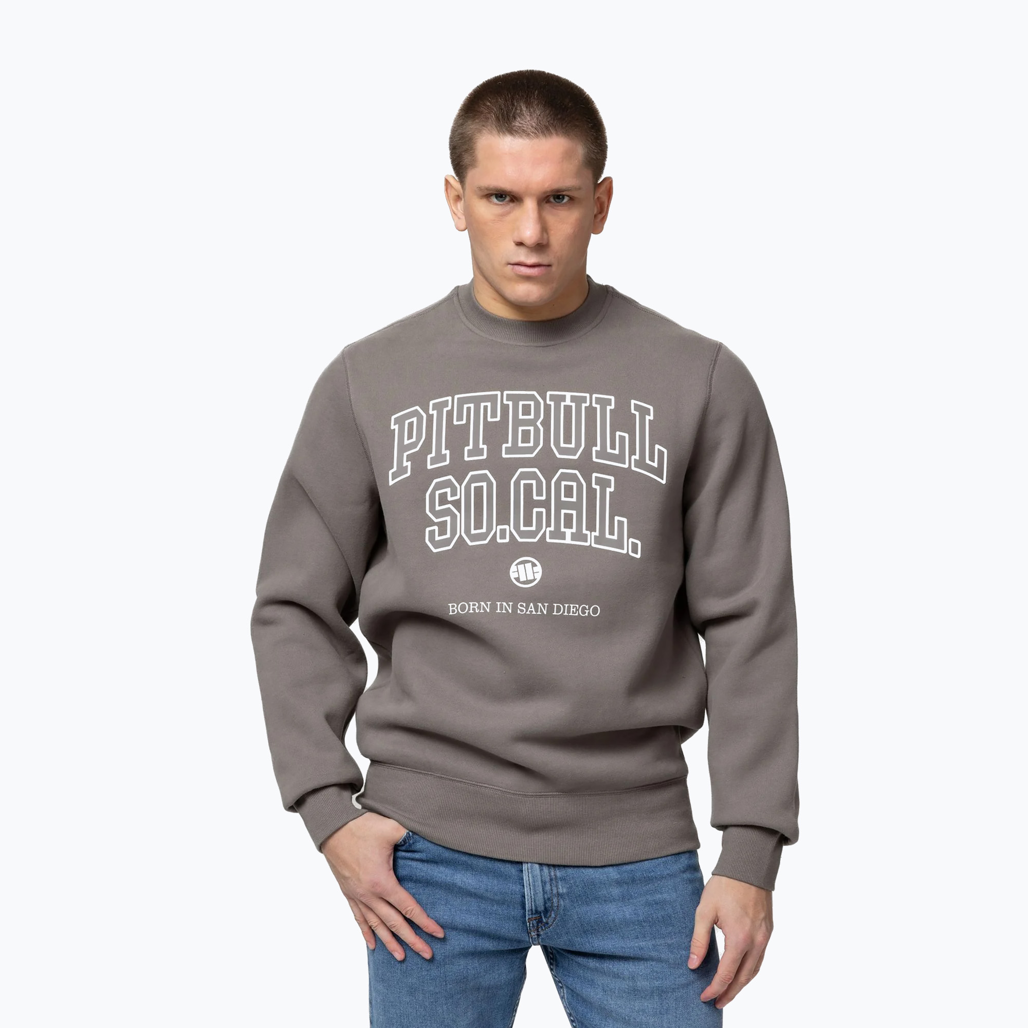 Bluza męska Pitbull So Cal Crewneck taupe 