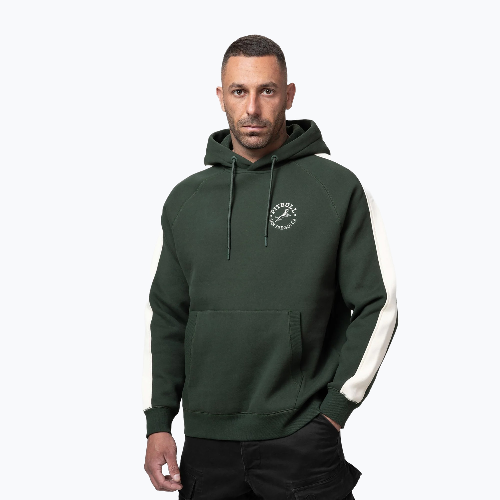Bluza męska Pitbull San Diego Ca Hooded dark green 