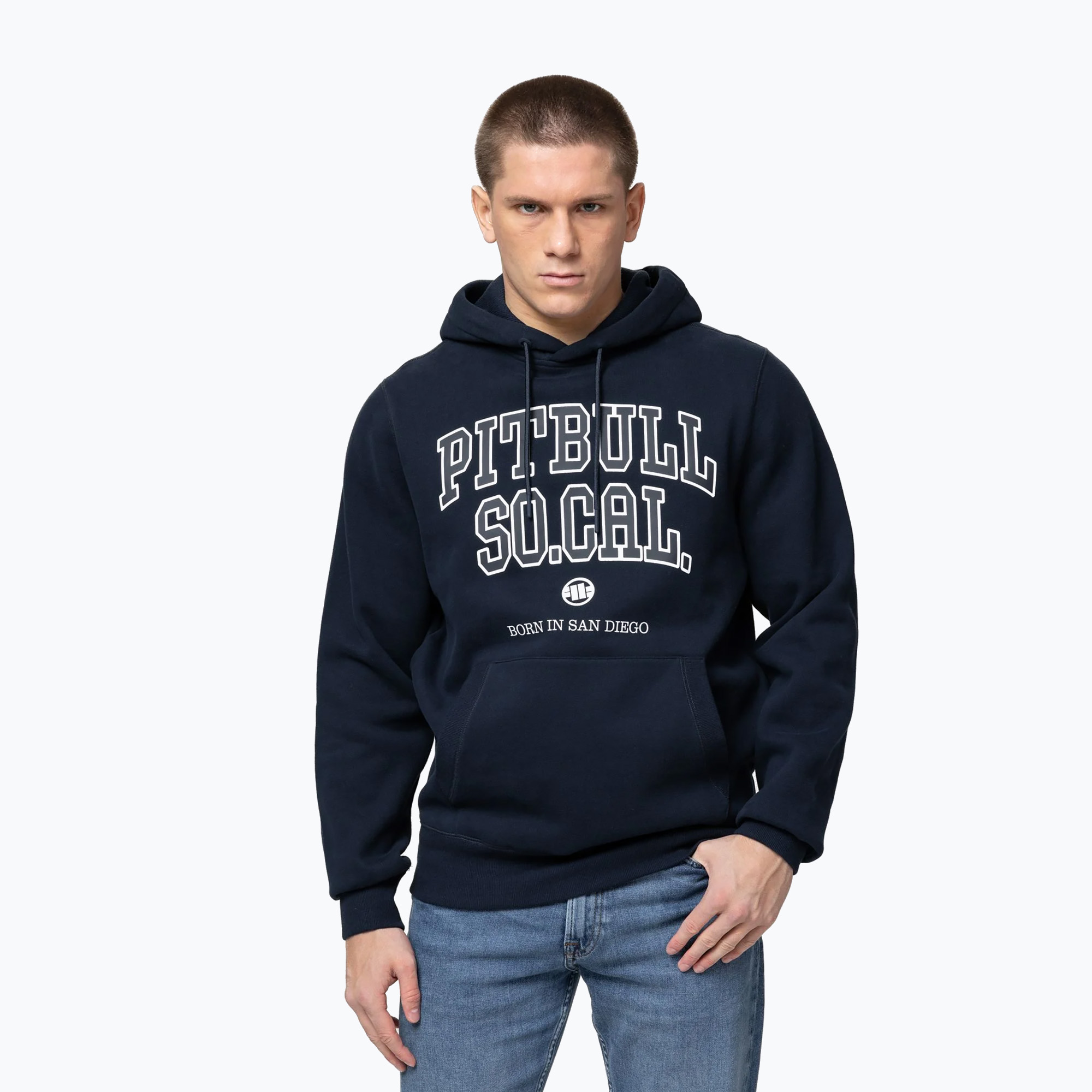 Bluza męska Pitbull So Cal Hooded dark navy/red 
