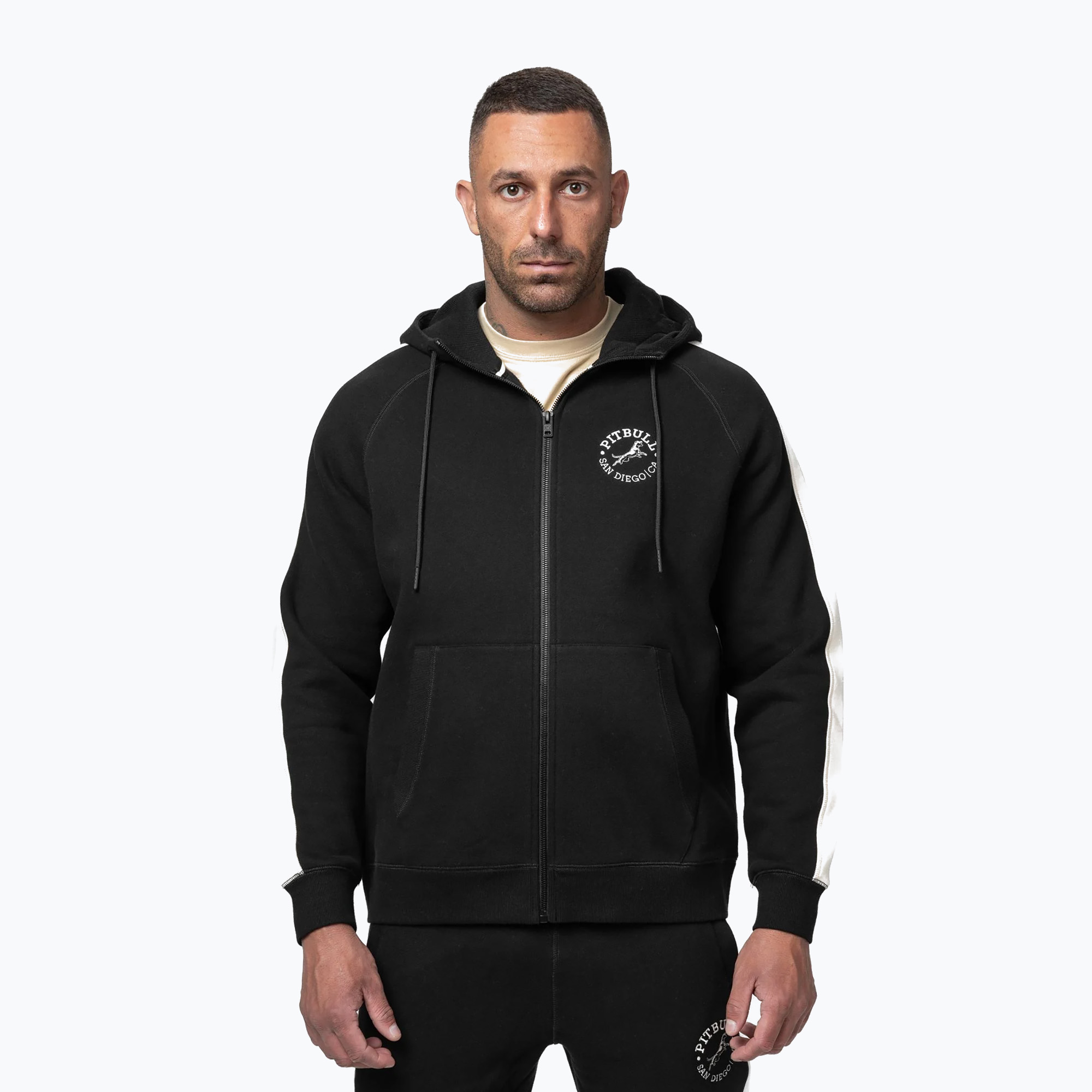 Bluza męska Pitbull San Diego Ca Hooded Zip black 