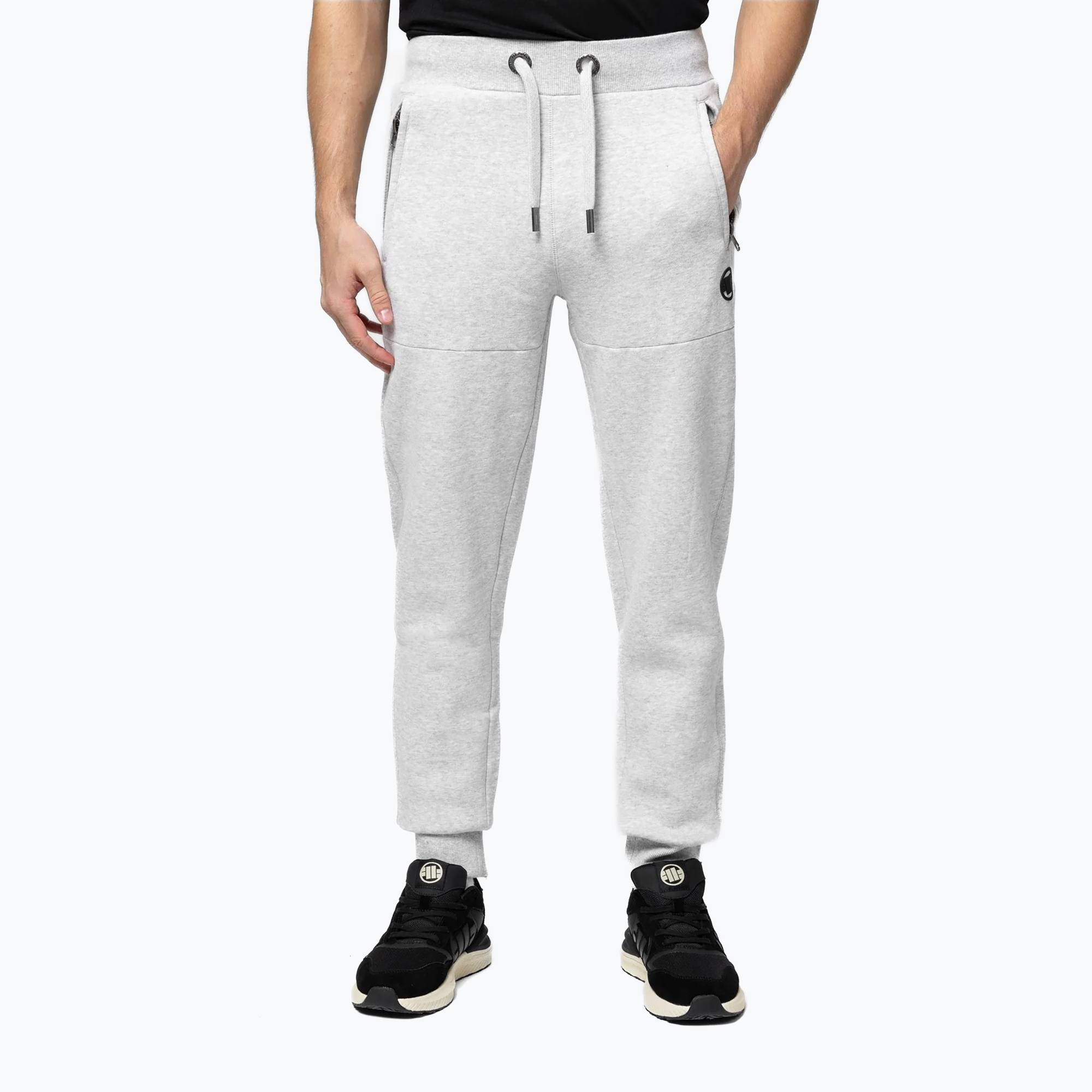 Pantaloni uomo Pitbull Small Logo HD Track grey/melange (S) (Small Logo HD Track 165080121004)
