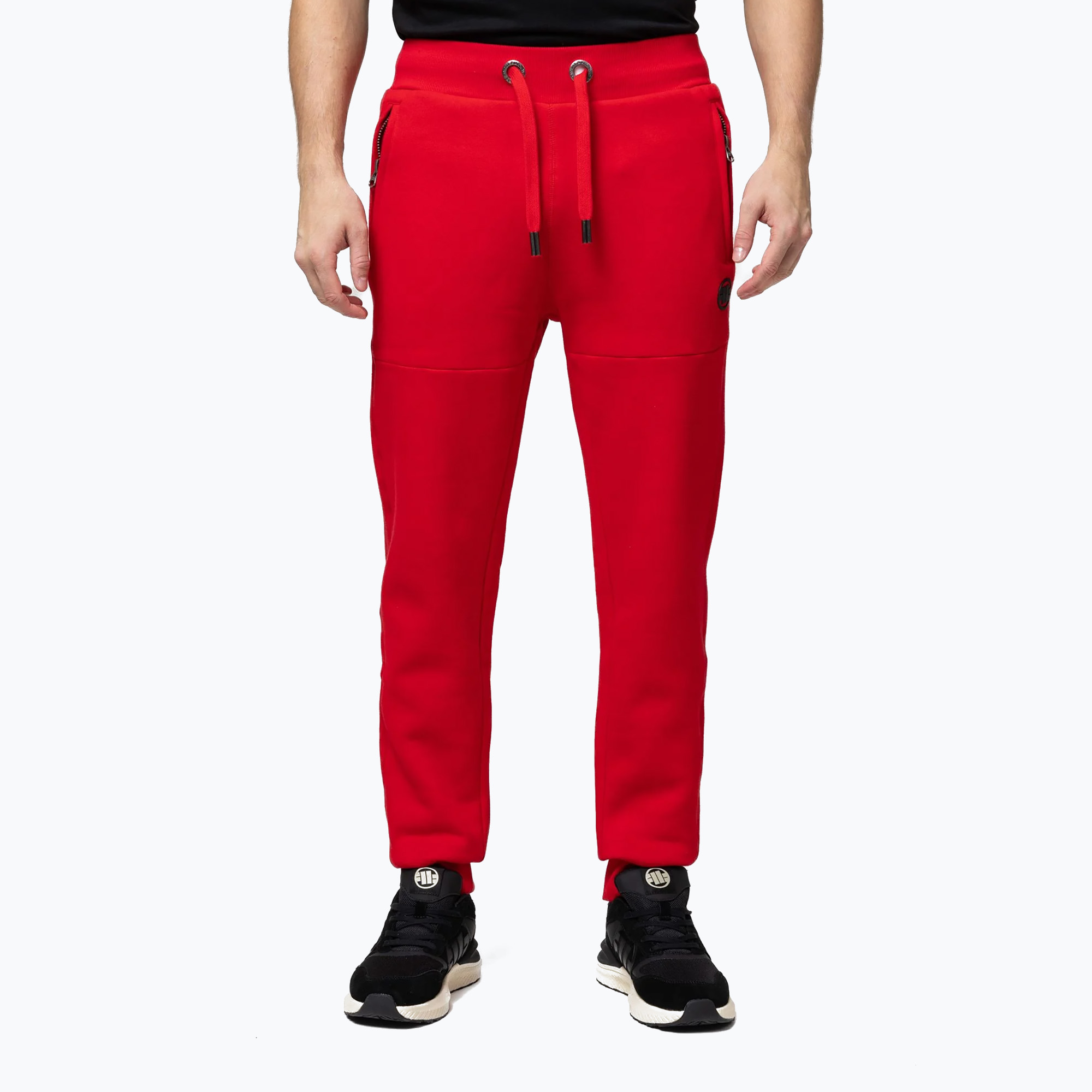 Pantaloni uomo Pitbull Small Logo HD Track red (S) (Small Logo HD Track 165080450001)