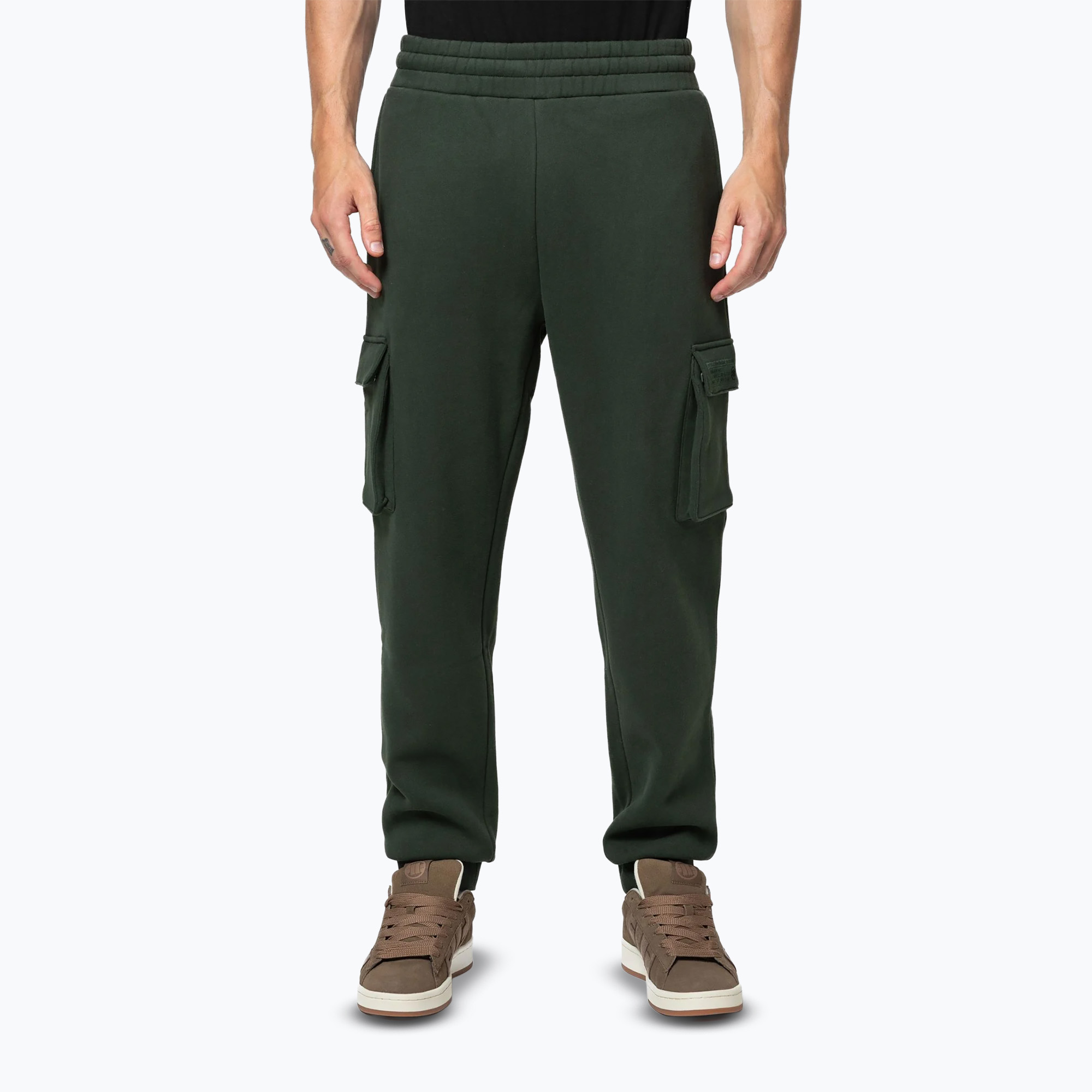 Spodnie męskie Pitbull Cypress Sport Cargo dark green 