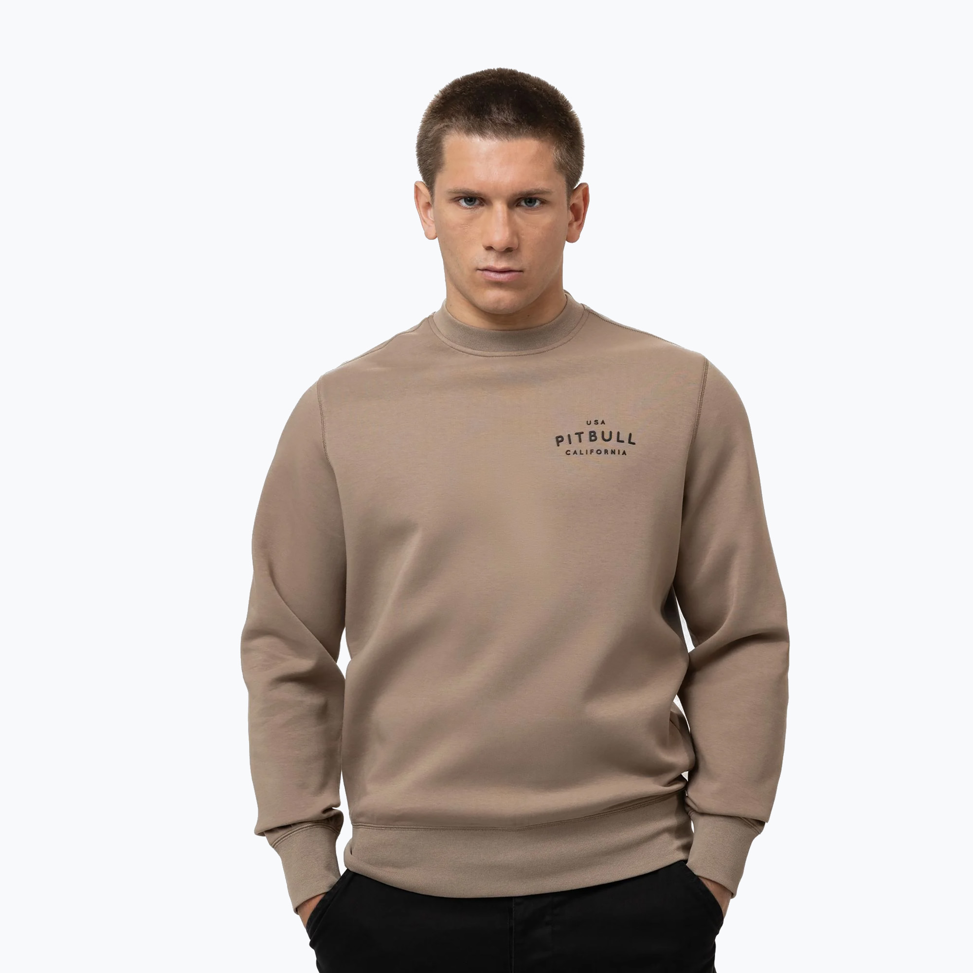Bluza męska Pitbull Sampson Crewneck Sweatshirt pale sand 