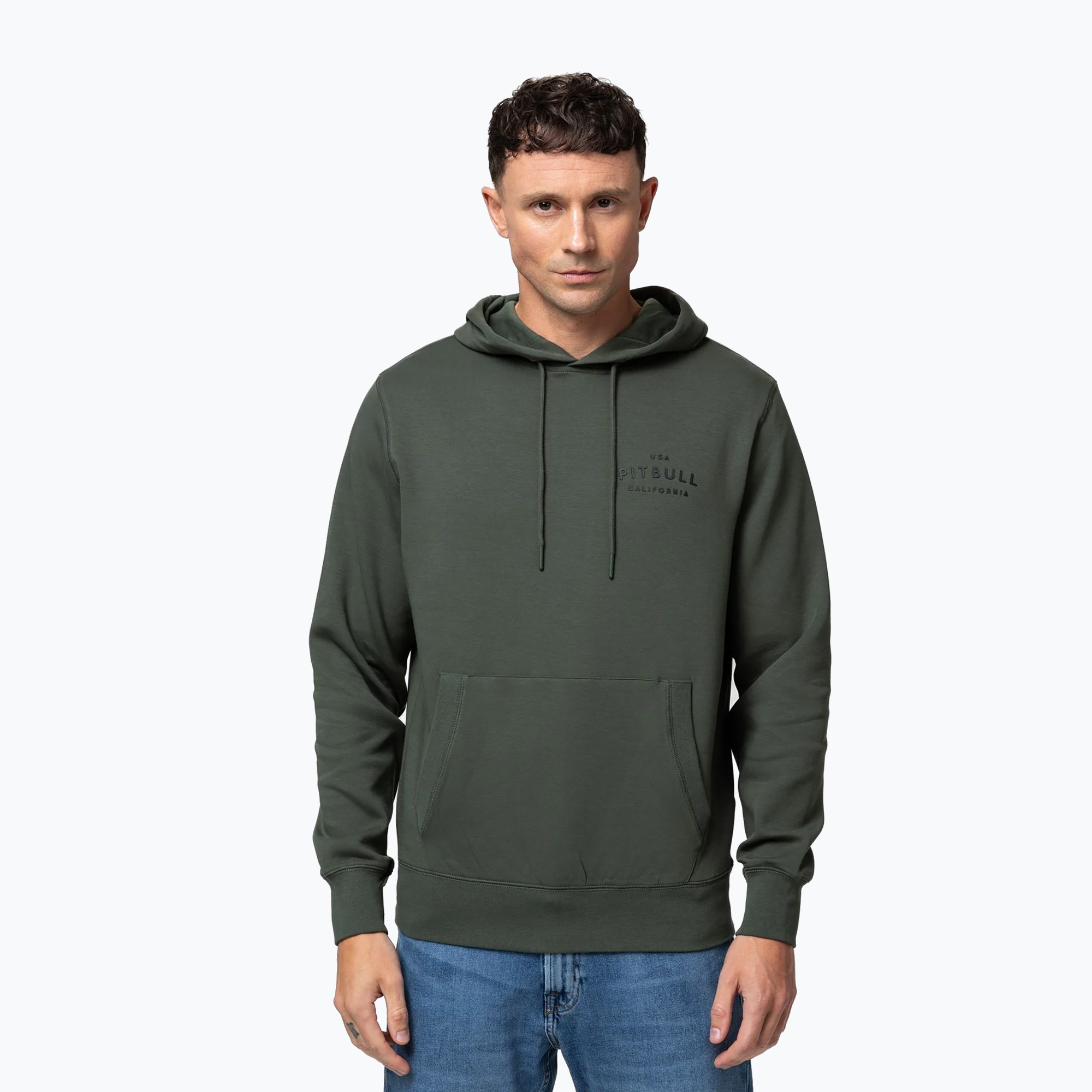 Bluza męska Pitbull Sampson Hooded Sweatshirt old green 