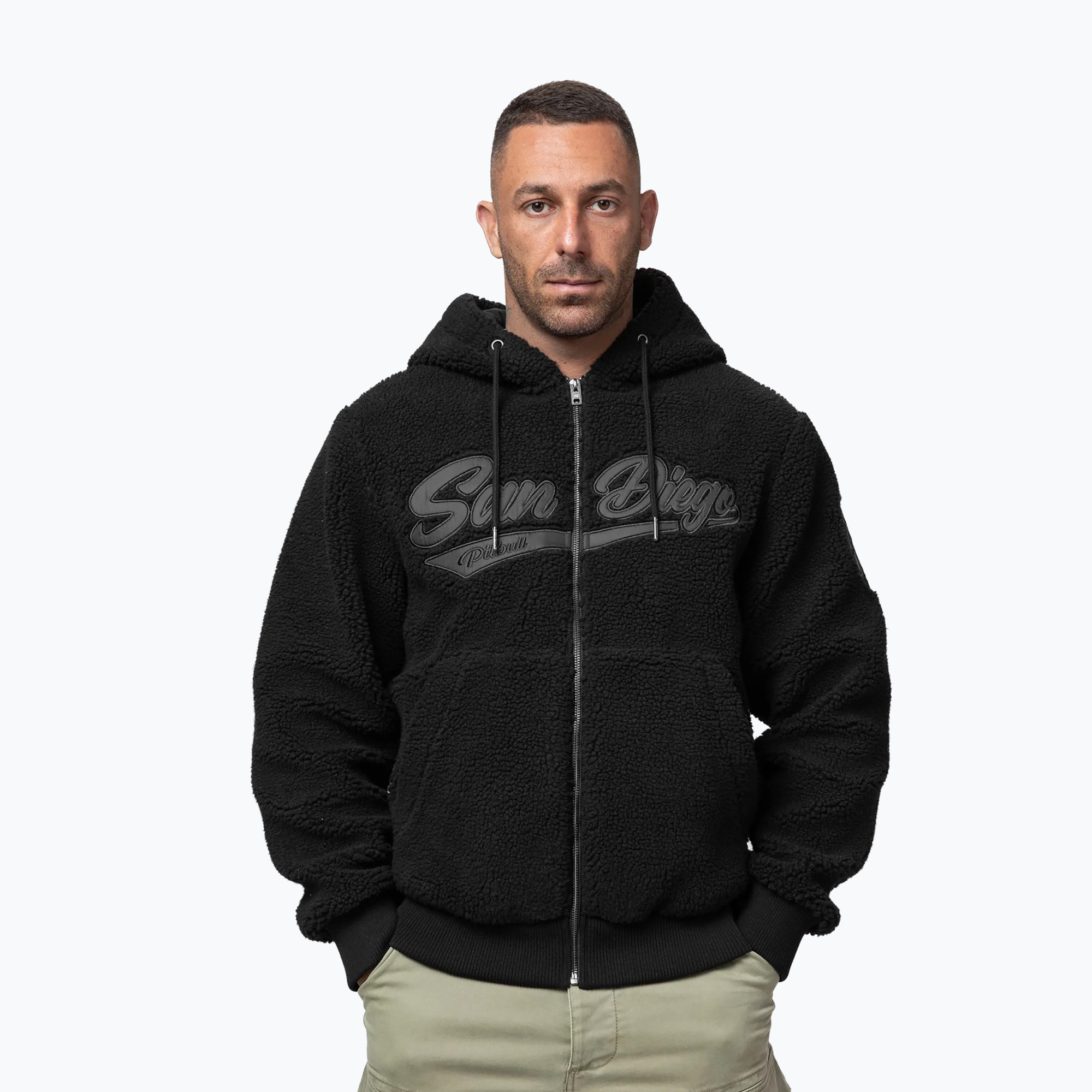 Bluza męska Pitbull Galaxy Hooded Zip black 