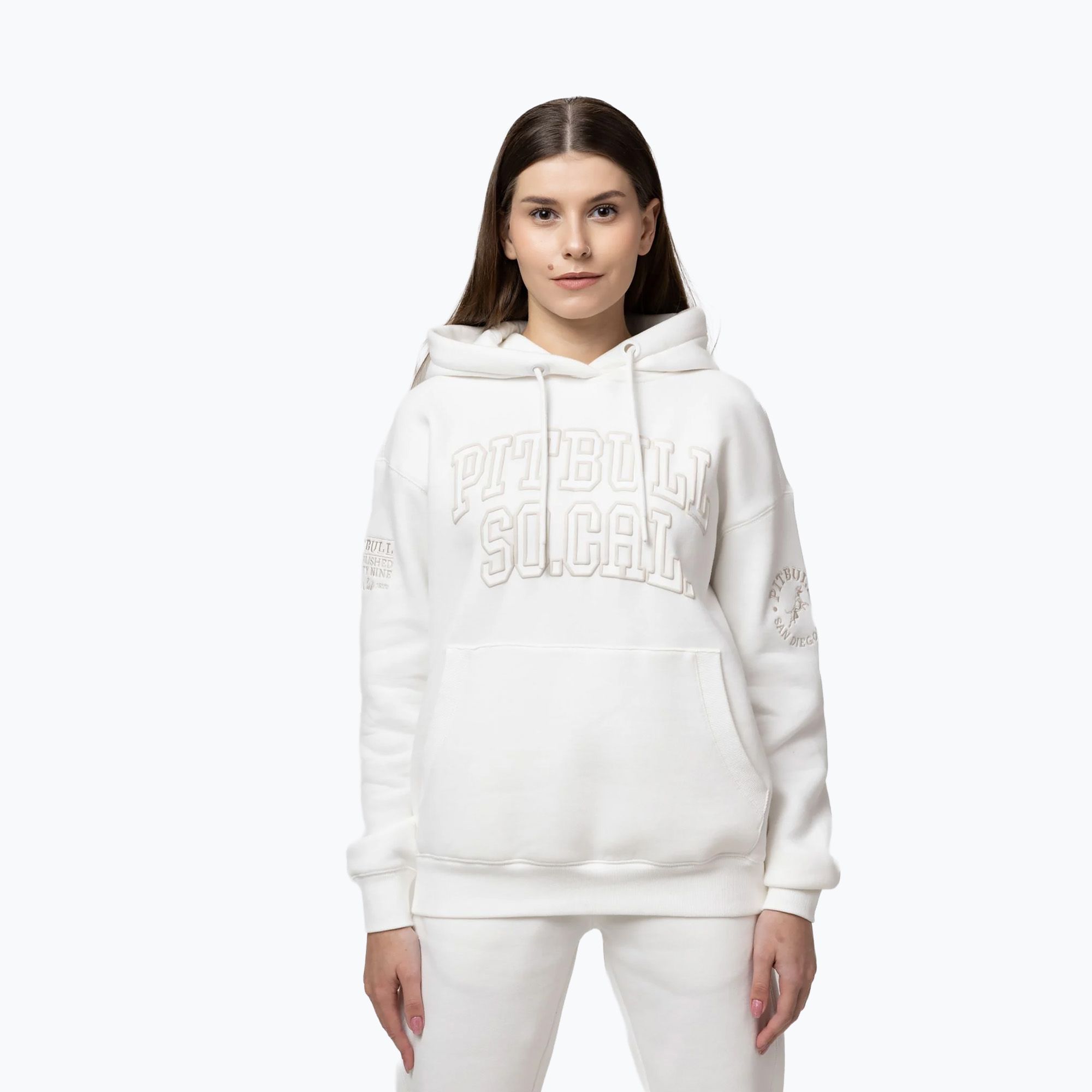 Bluza damska Pitbull Fiora Hooded off white 