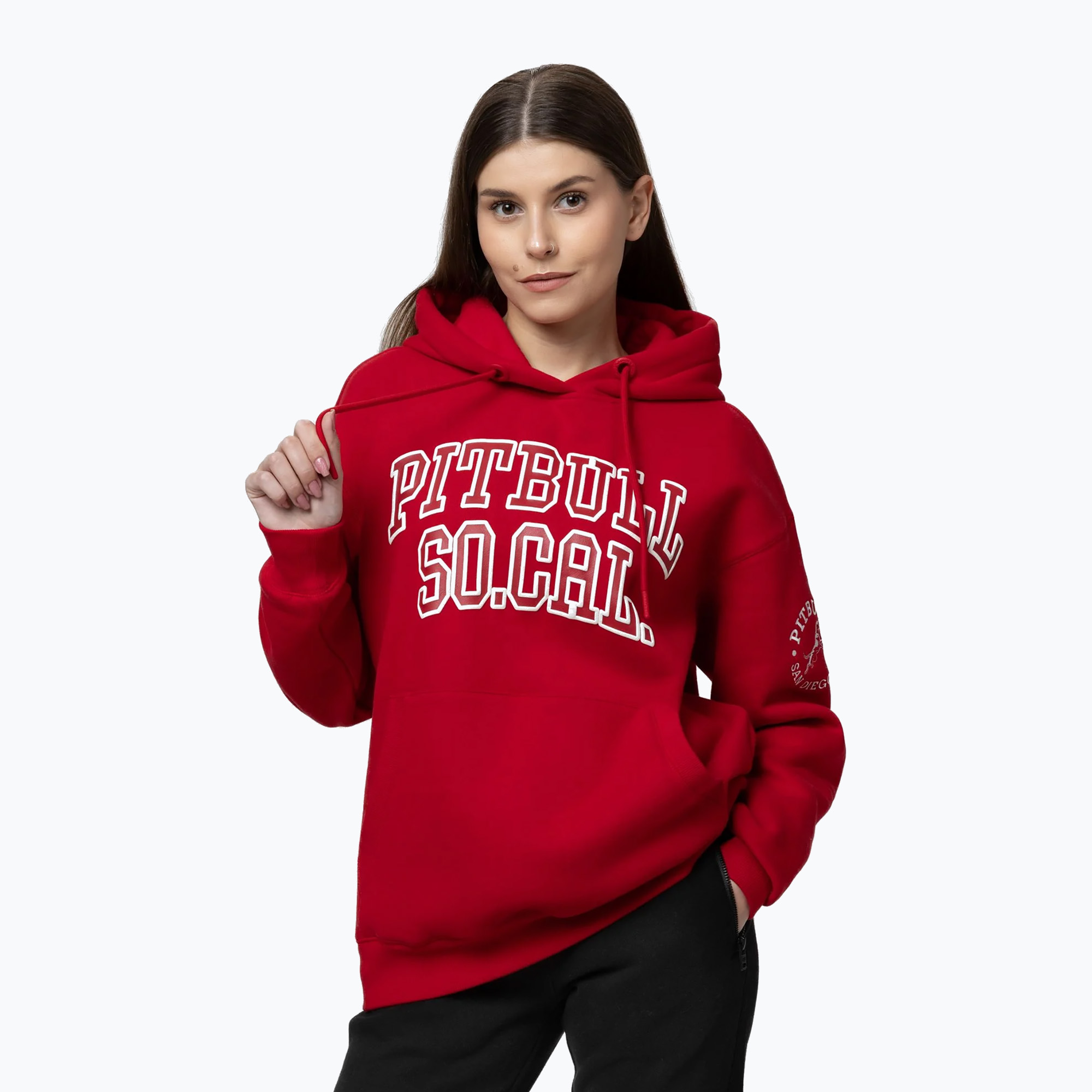 Bluza damska Pitbull Fiora Hooded wild red 