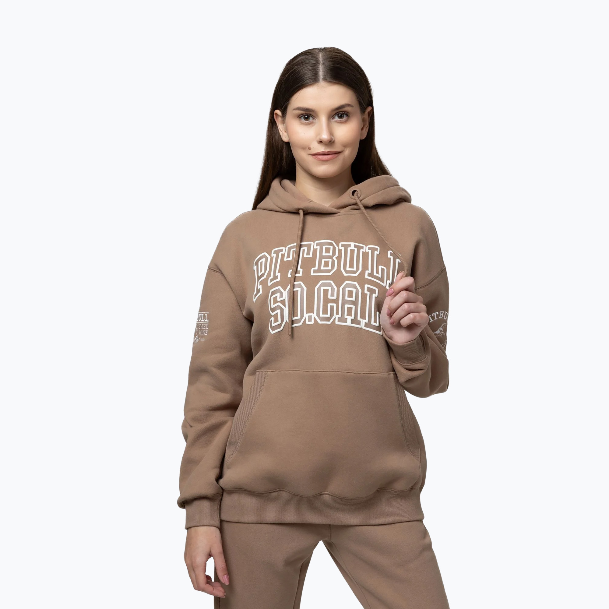 Bluza damska Pitbull Fiora Hooded chocolate mousse 