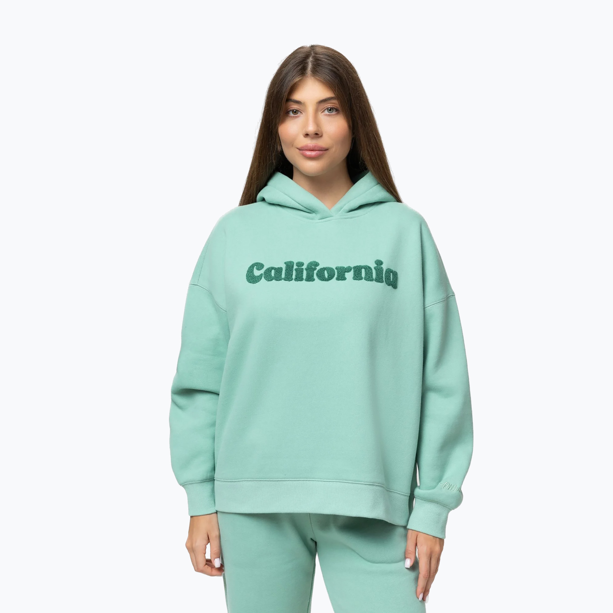 Felpa con cappuccio donna Pitbull California Hooded light mint (M-L) (California Hooded 175057310001)