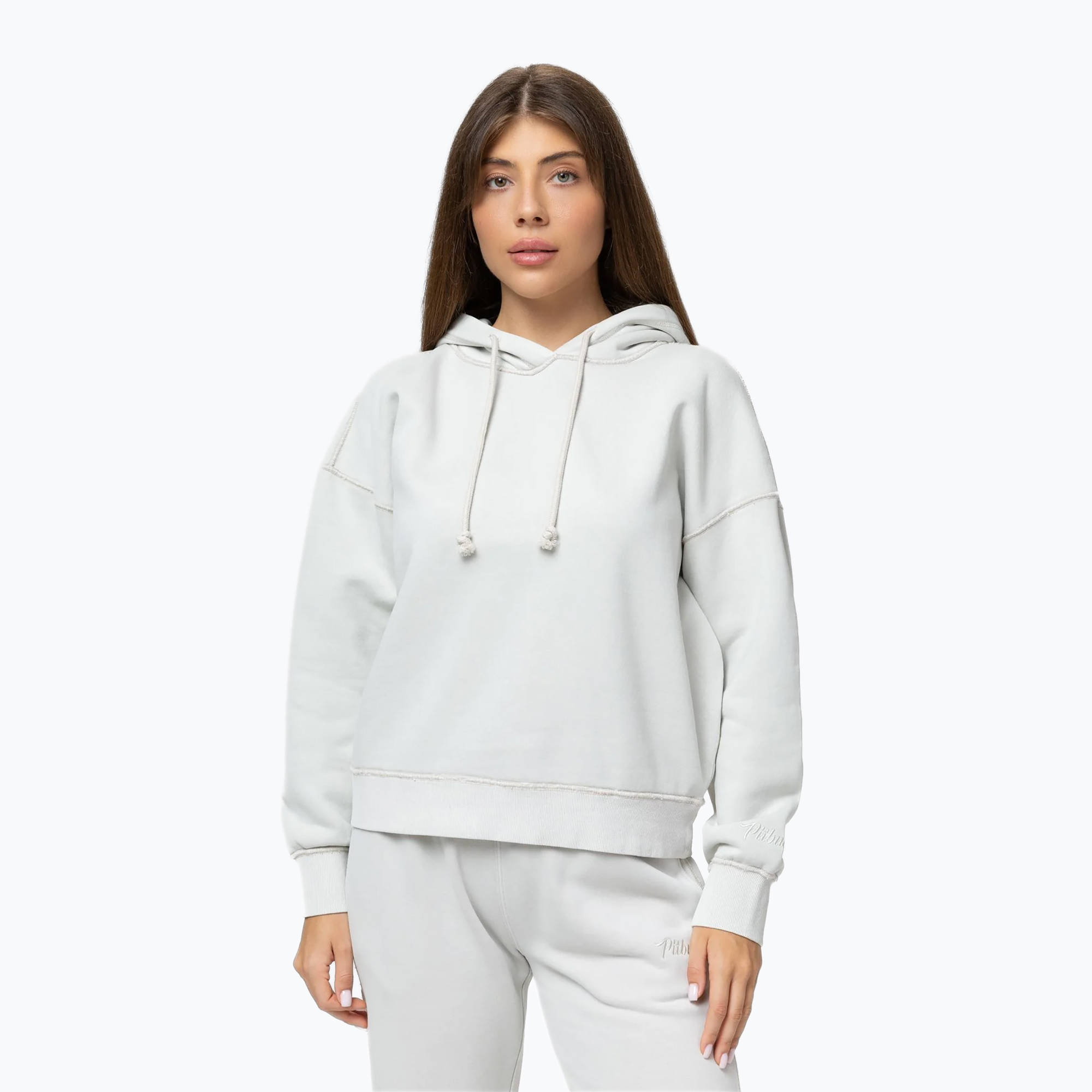 Bluza damska Pitbull Lovia Hooded white stone 
