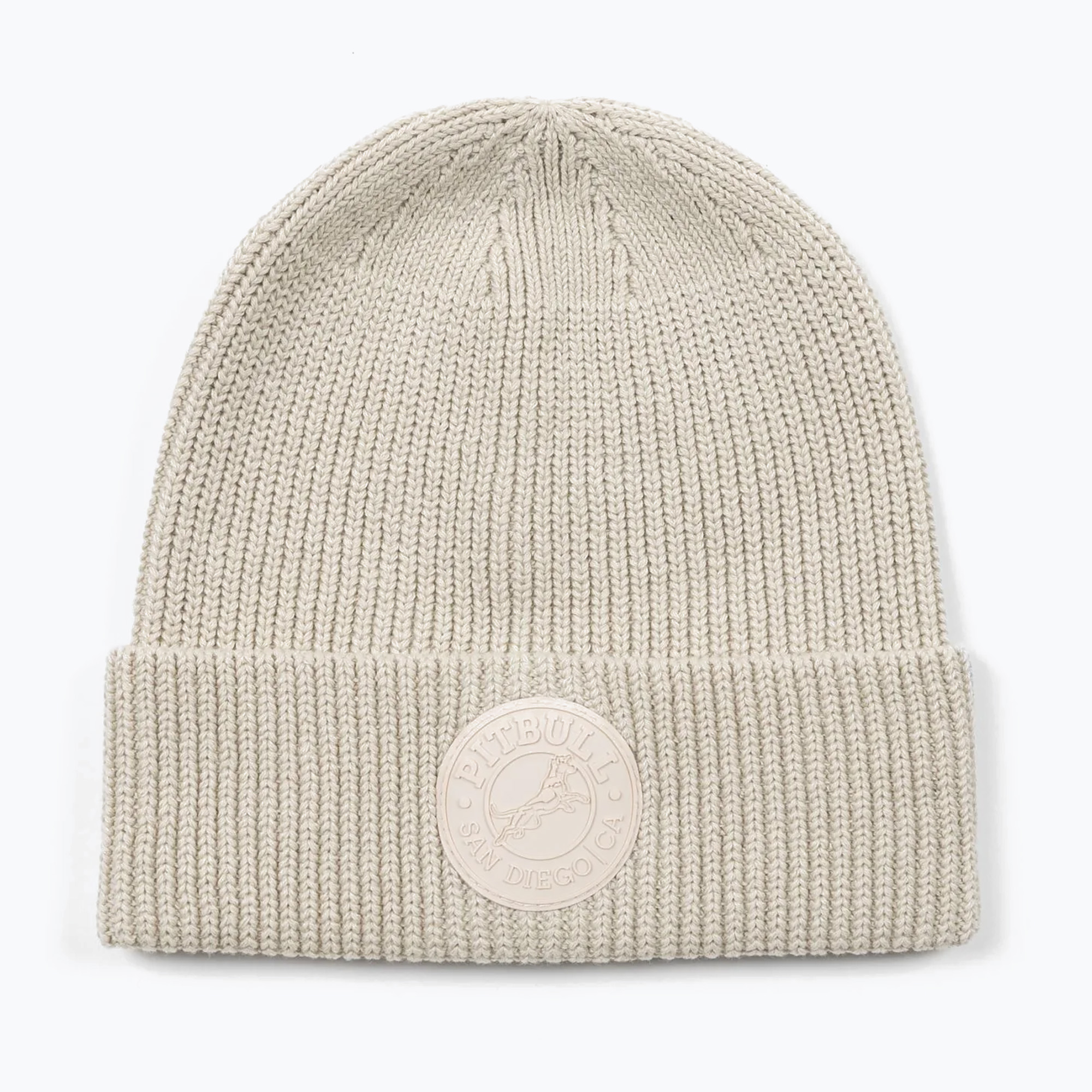 Зимна шапка Pitbull Beanie San Diego Ca white stone