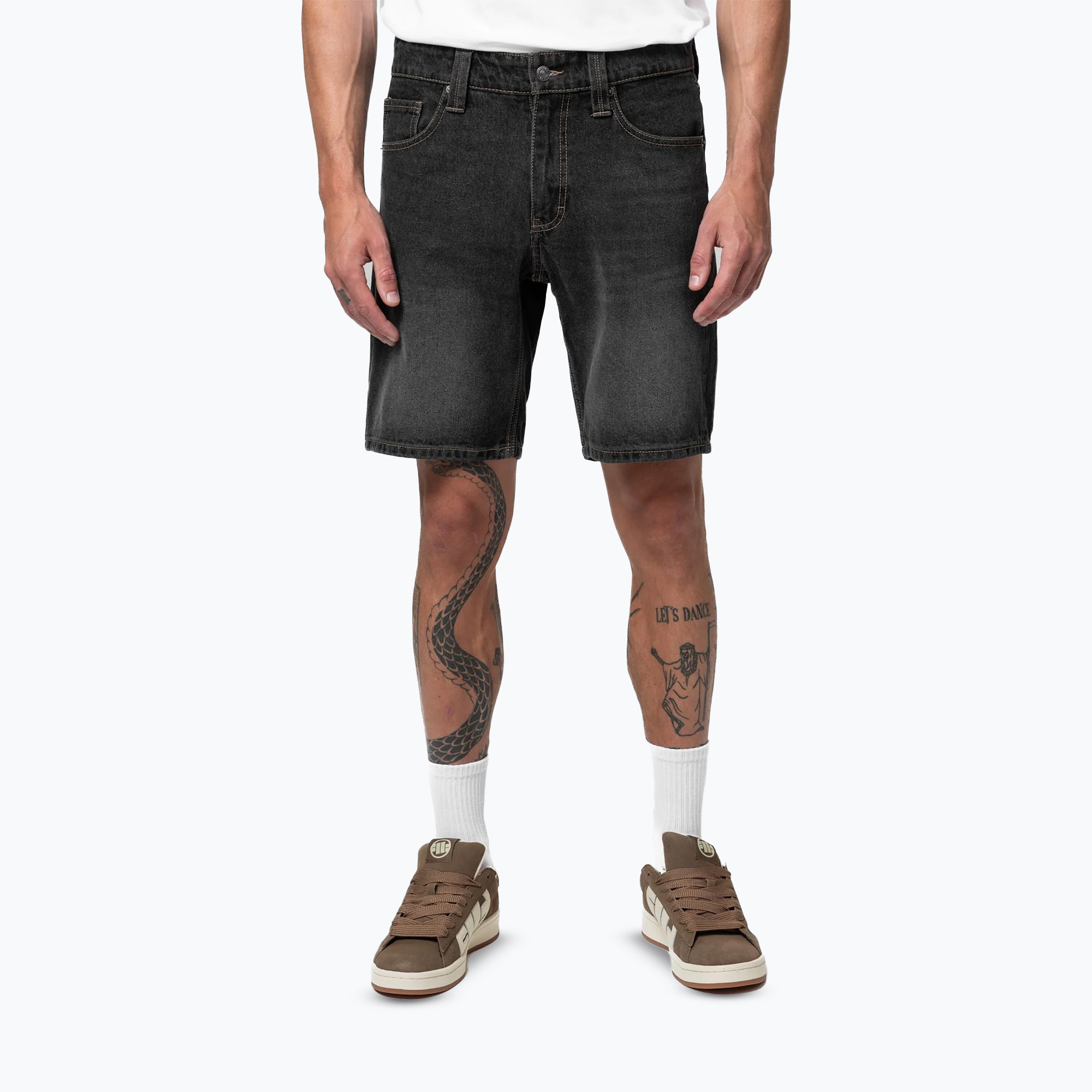 Shorturi bărbătești Pitbull Bayside Jeans Pocket black
