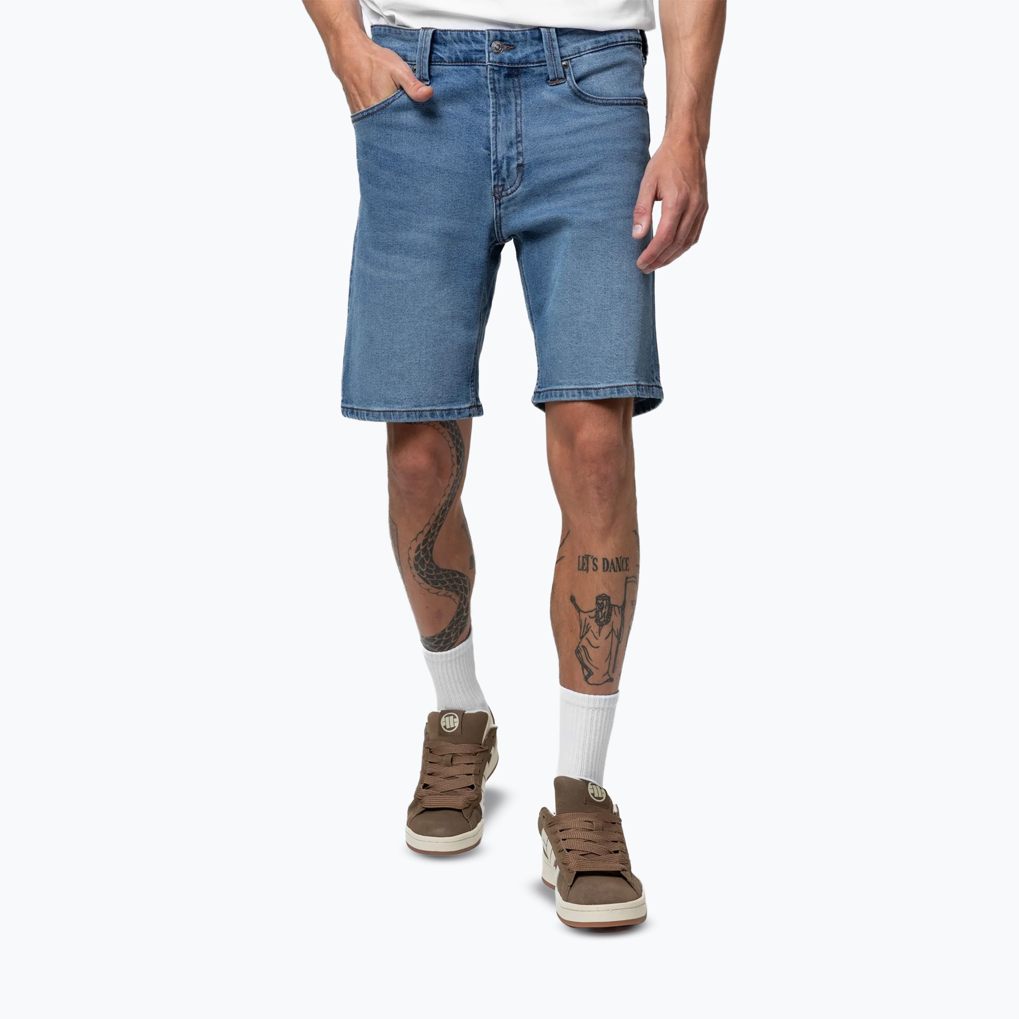 Shorturi bărbătești Pitbull Hornblend Jeans Pocket classic wash