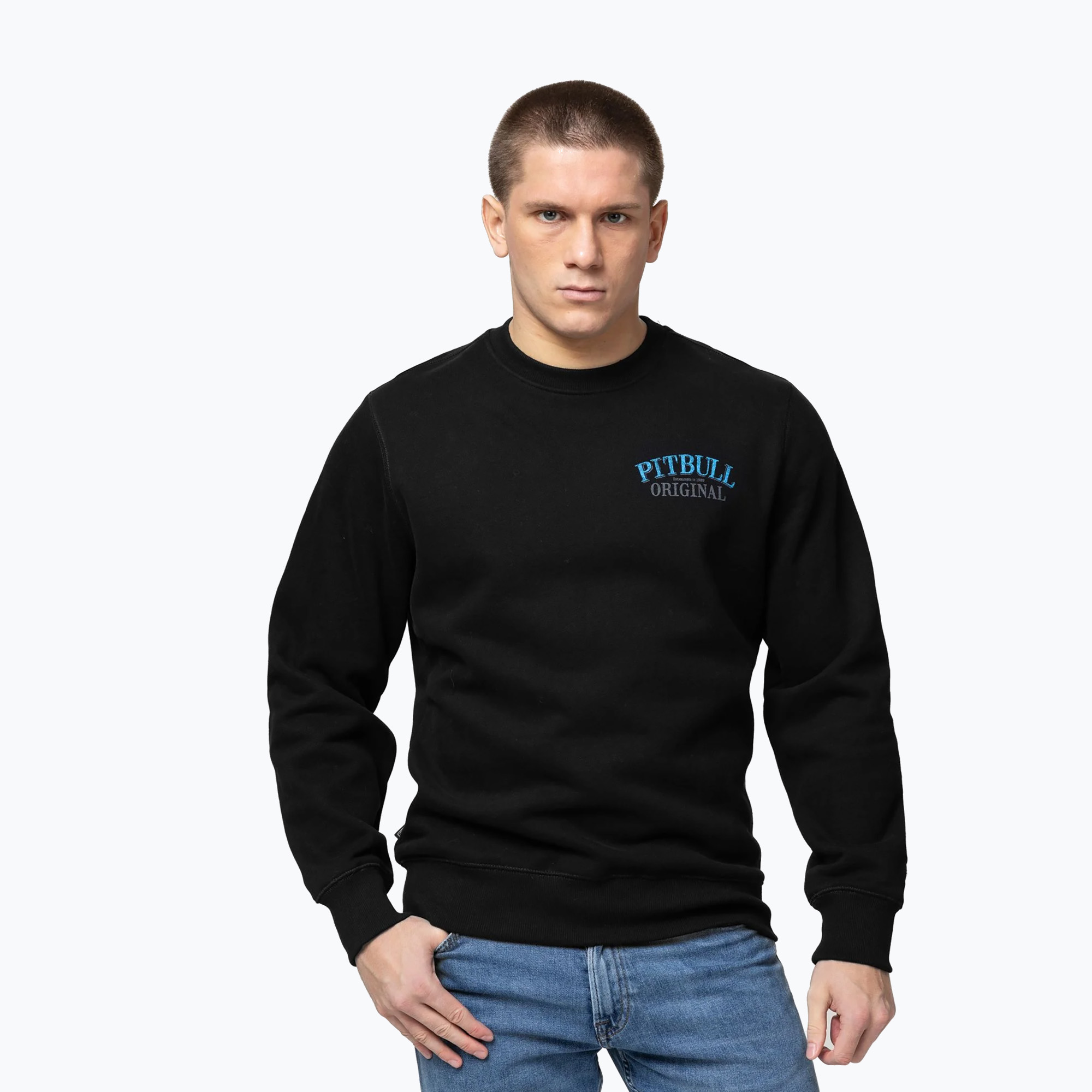 Bluza męska Pitbull Crewneck Midnight black 