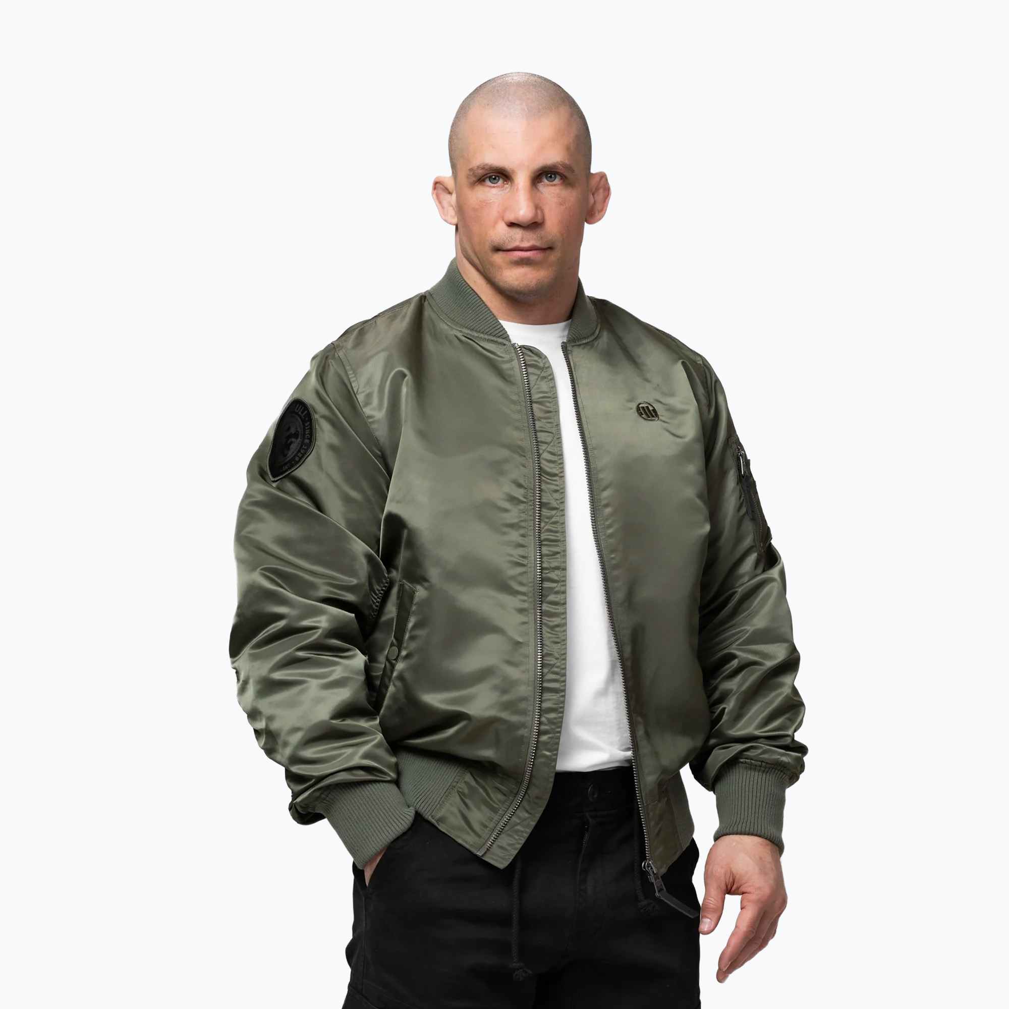 Мъжко яке Pitbull Akron MA1 Flight olive