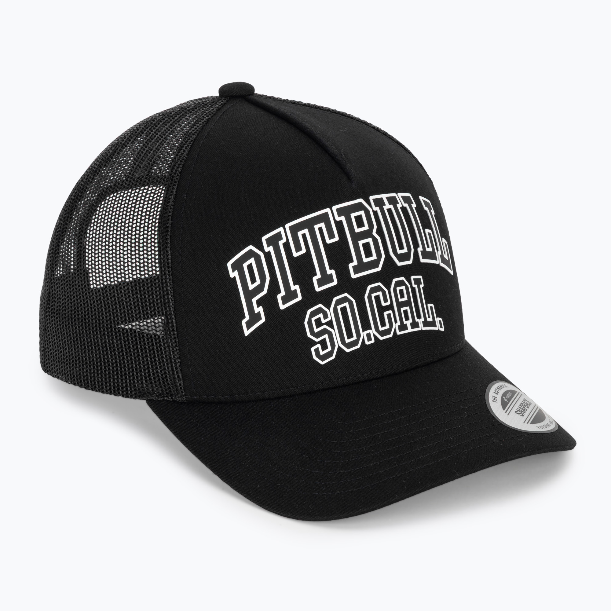 Czapka z daszkiem męska Pitbull SO.CAL. Retro Trucker black/black/white