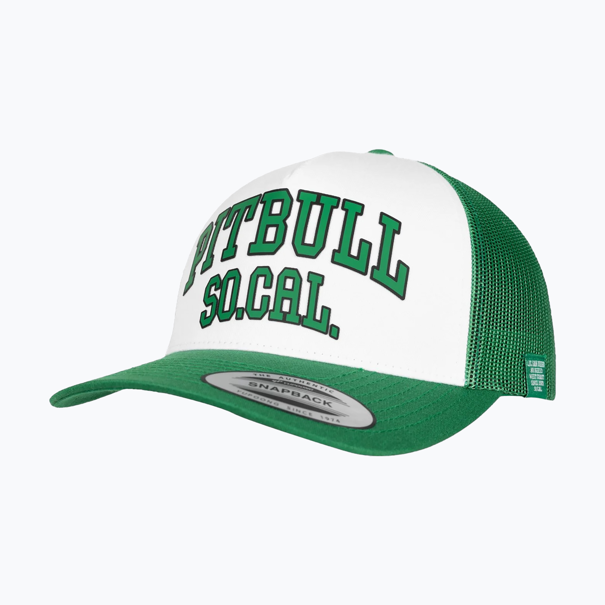 Czapka z daszkiem męska Pitbull SO.CAL. Retro Trucker green/white