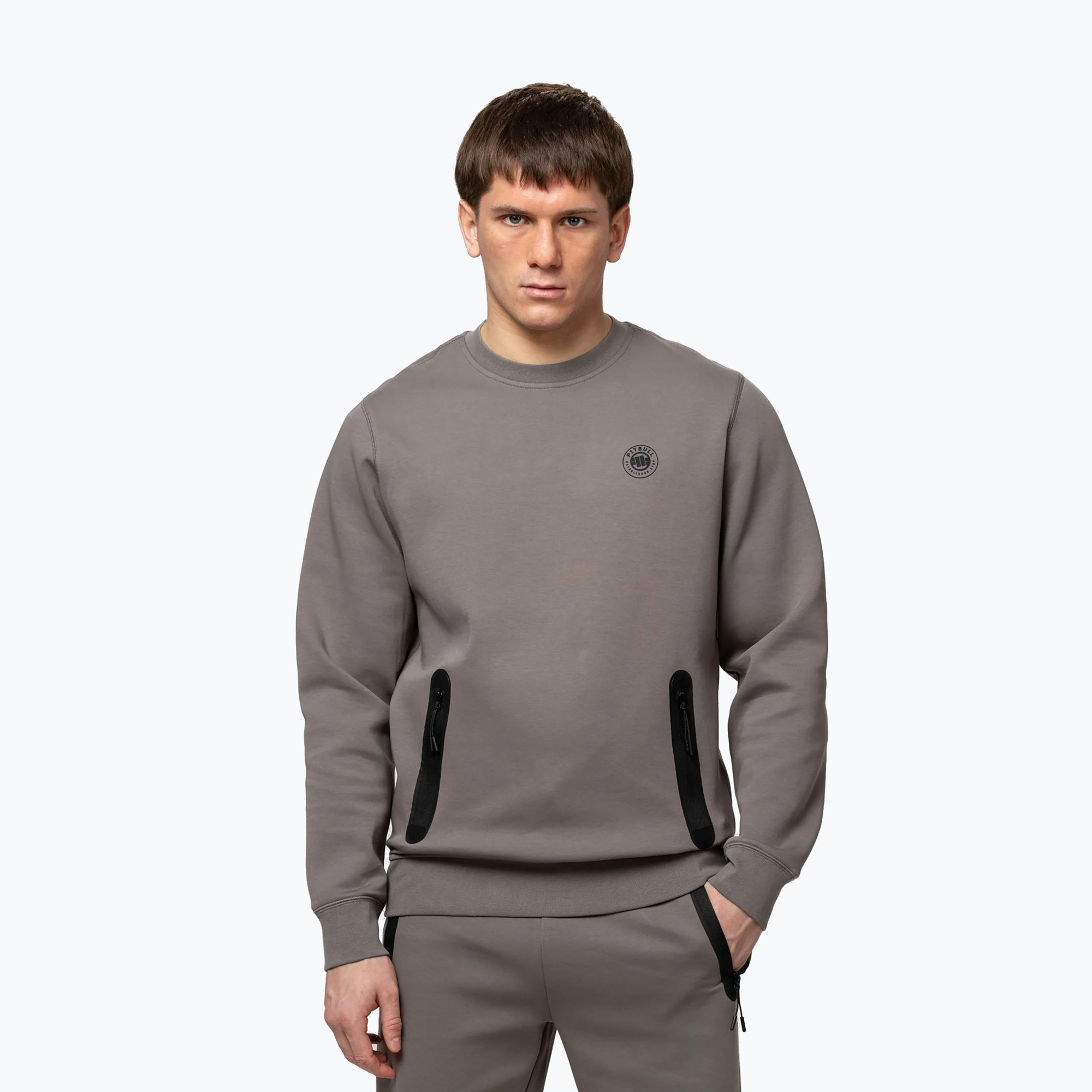 Мъжки суитшърт Pitbull Dogwood Crewneck Sweatshirt taupe