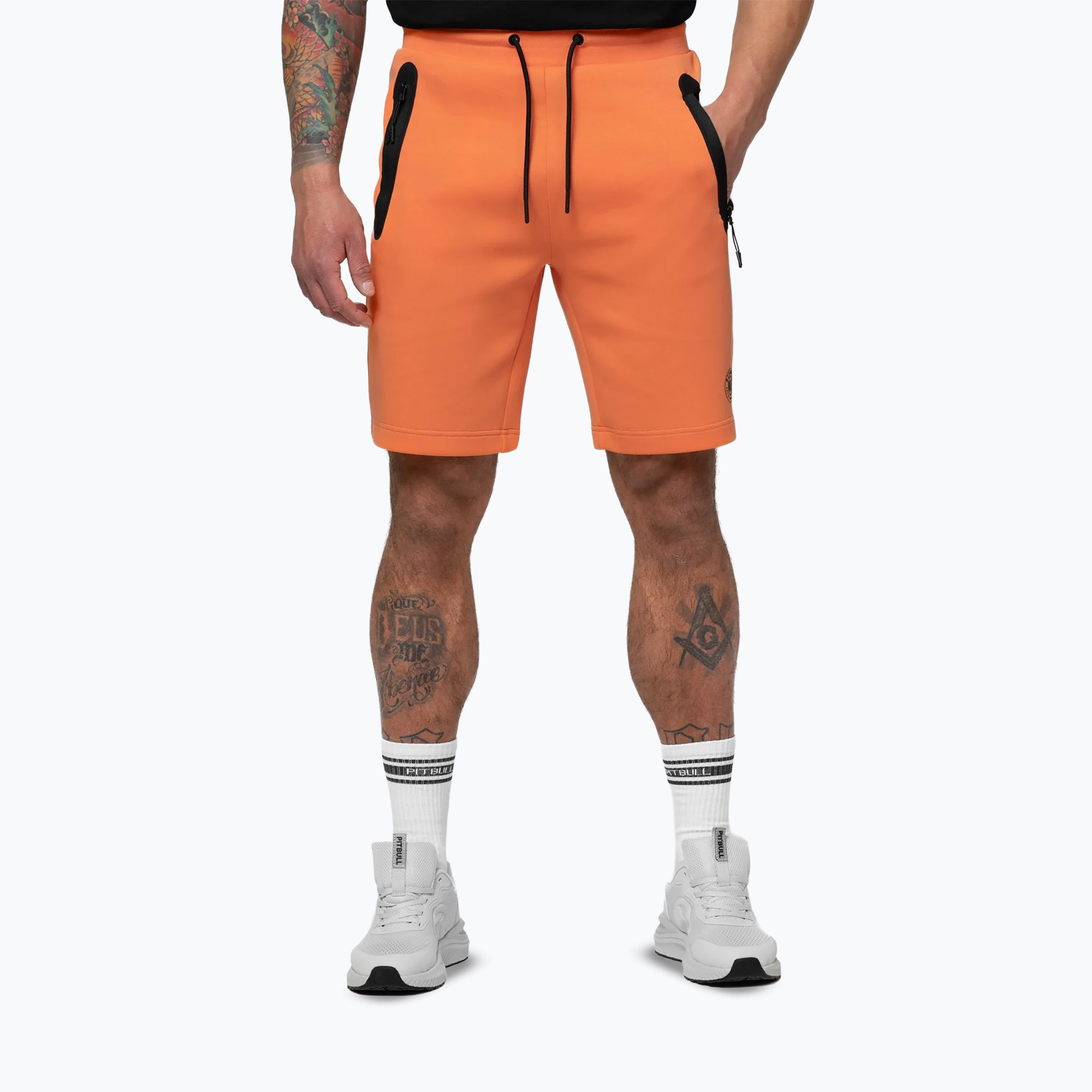Мъжки къси панталони/шорти Pitbull Dogwood Sport fluo orange