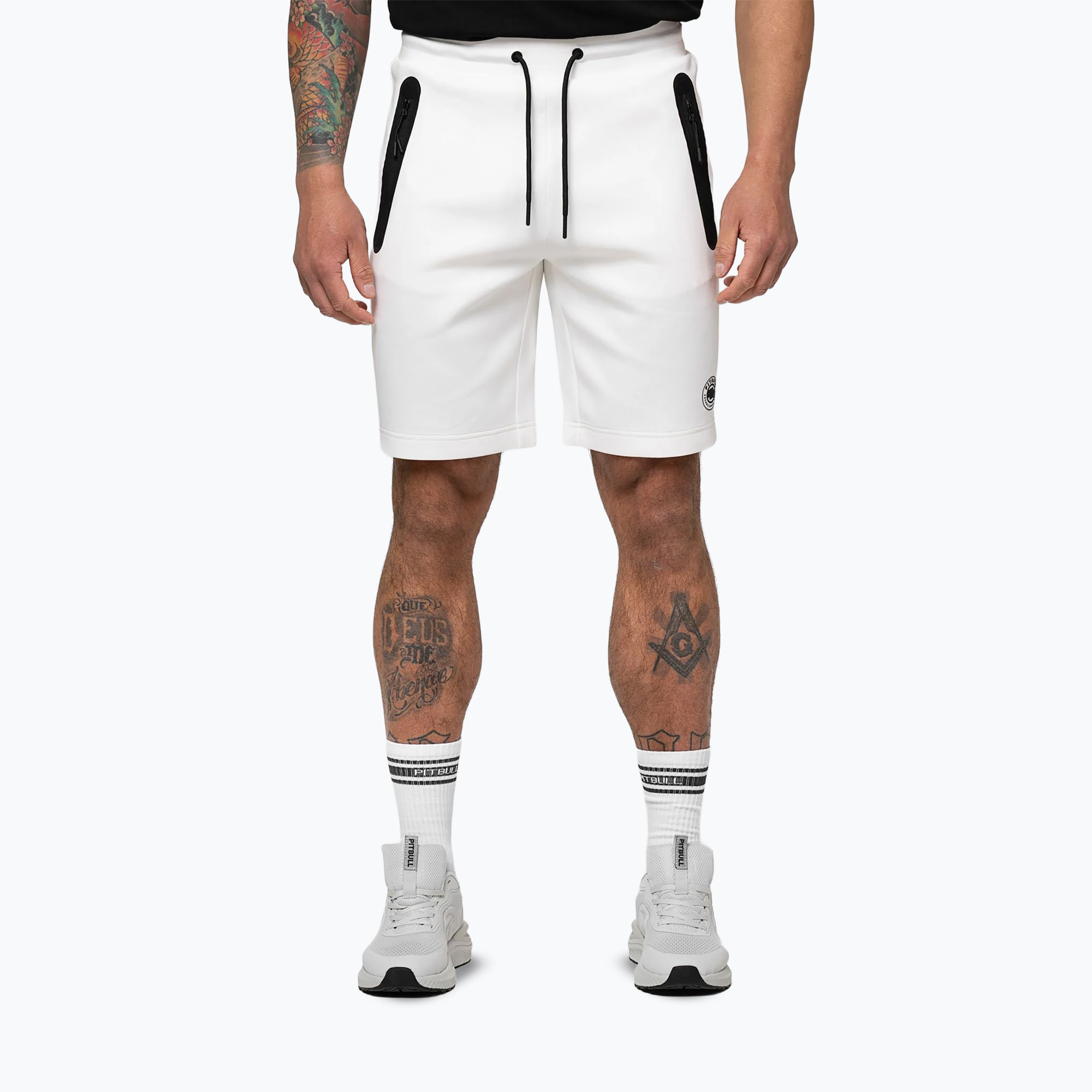 Мъжки къси панталони/шорти Pitbull Dogwood Sport off white