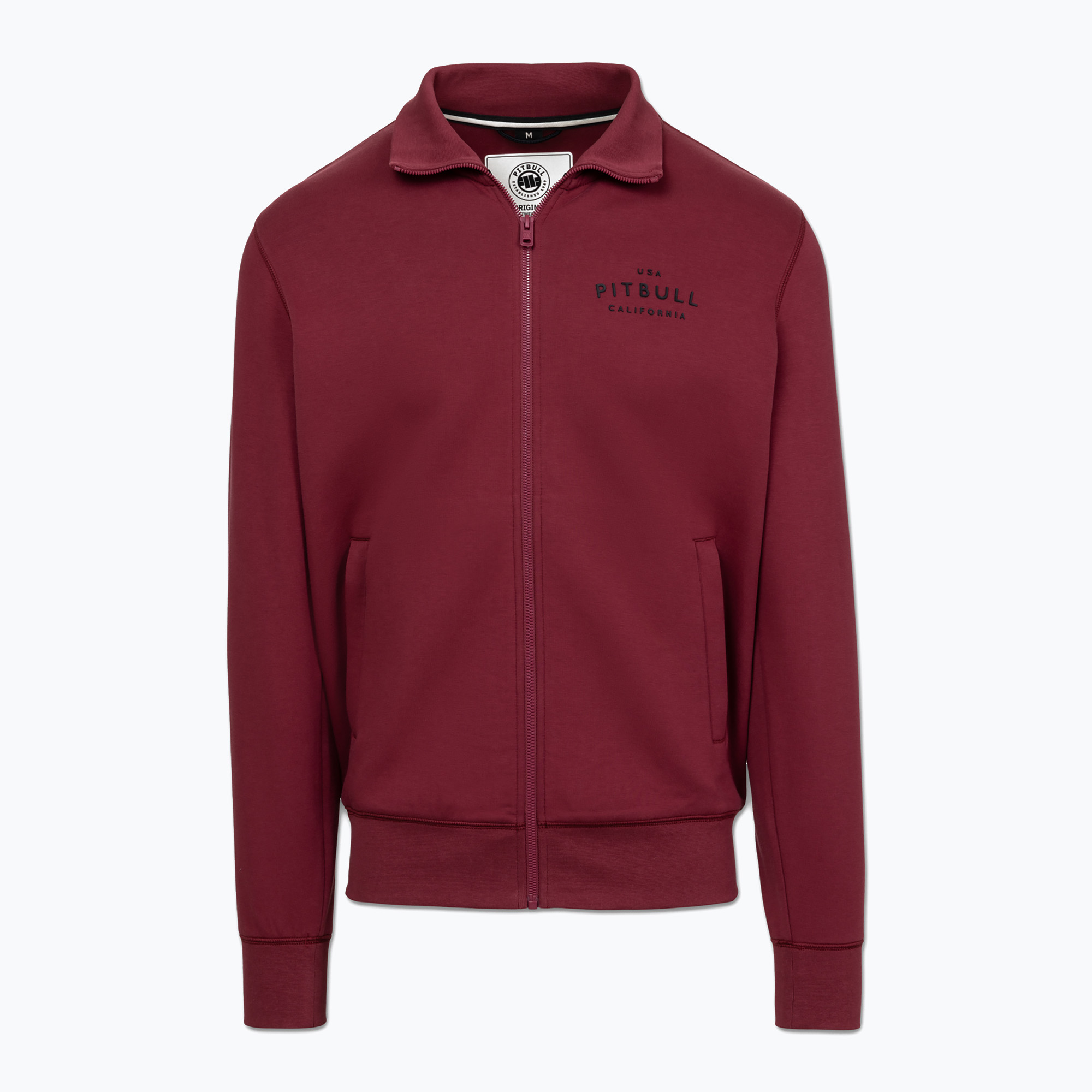 Мъжки суитшърт Pitbull Sampson Zip burgundy