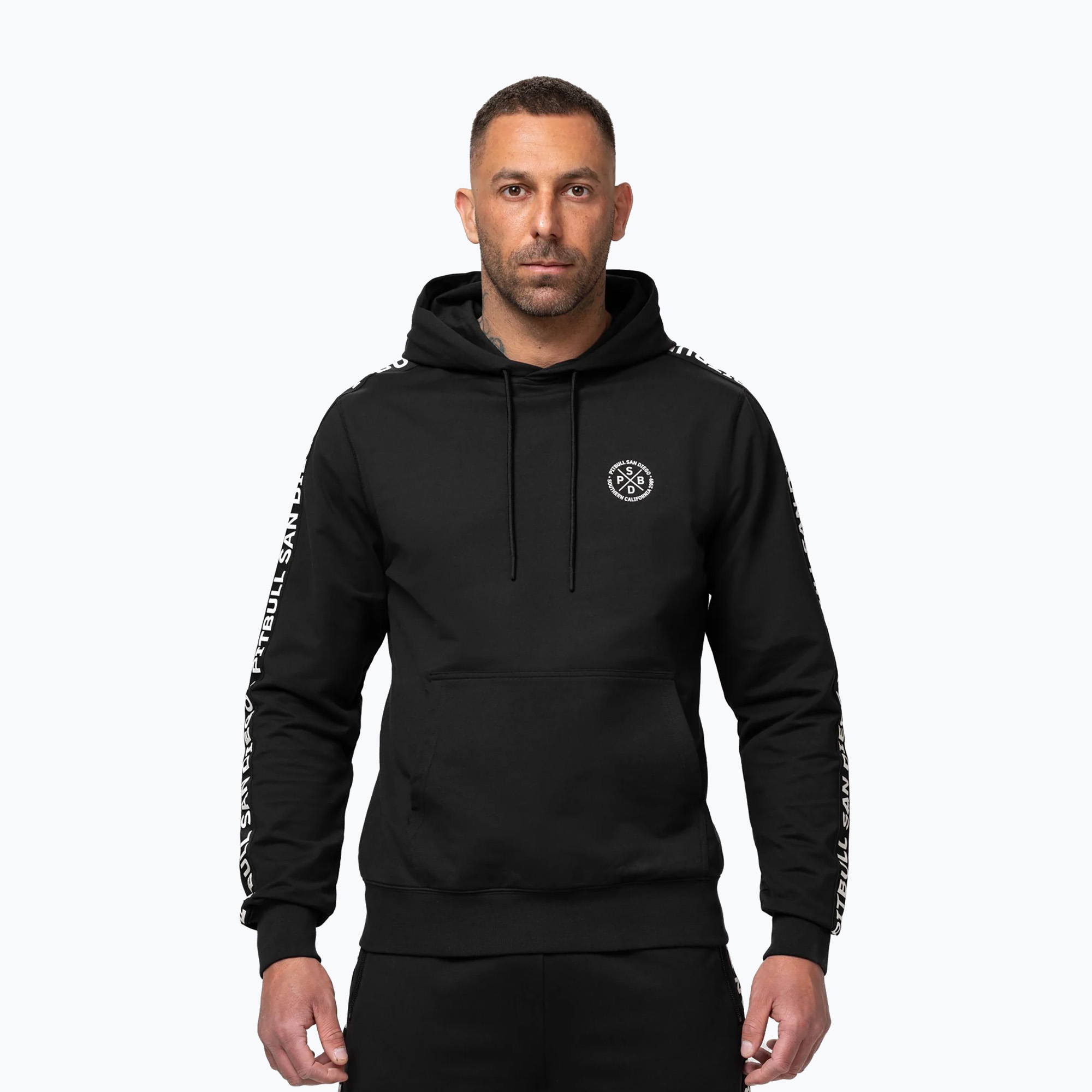 Мъжки суитшърт Pitbull Tape Parker Hooded black