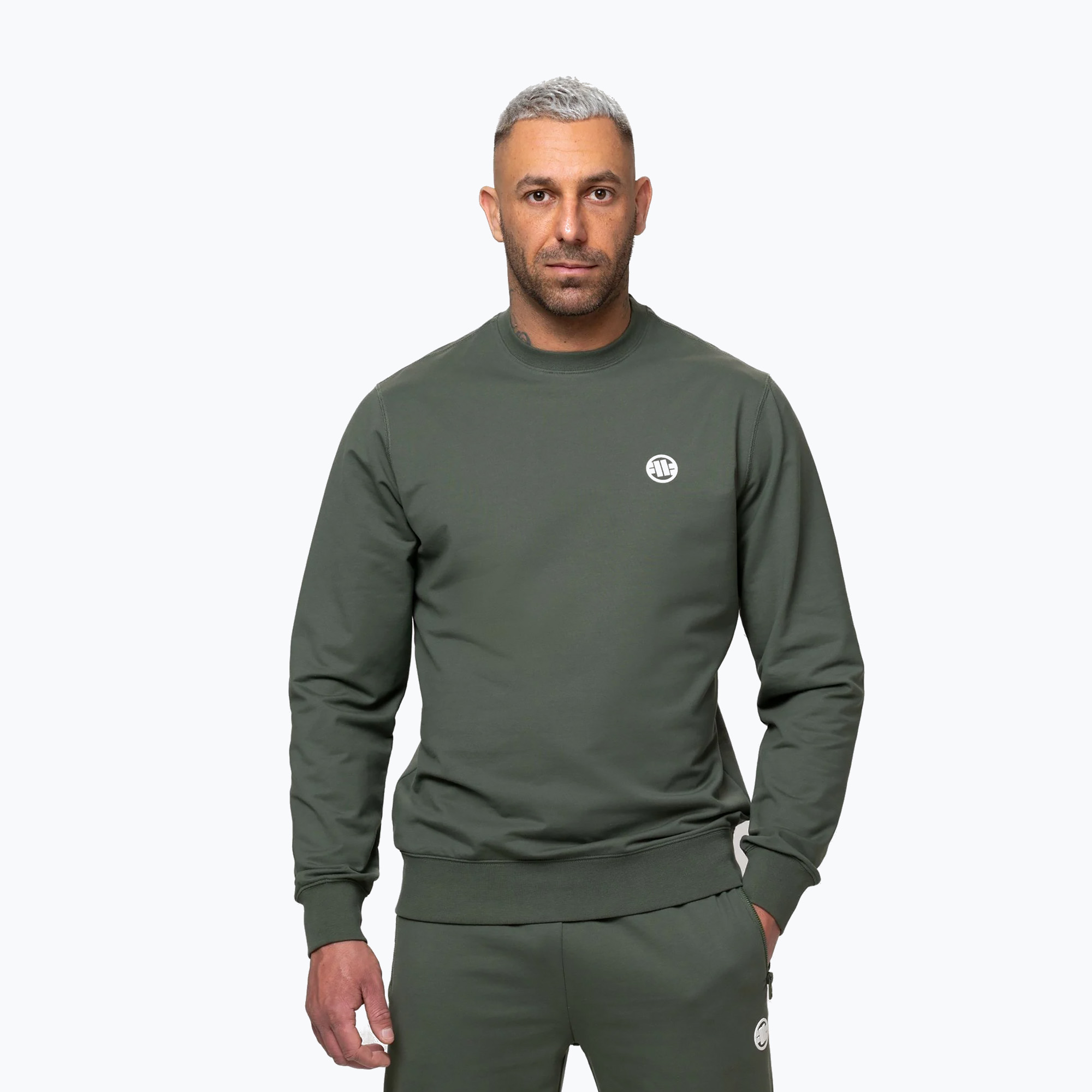 Мъжки суитшърт Pitbull Nugget Small Logo Crewneck sage green