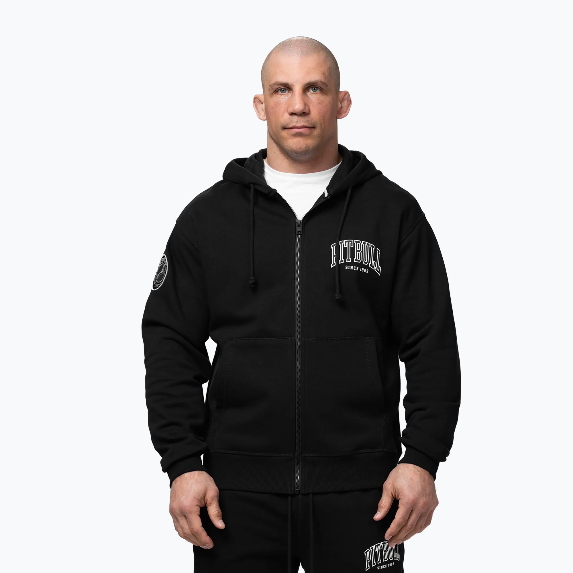 Pánska mikina Pitbull Badger Hooded Zip black