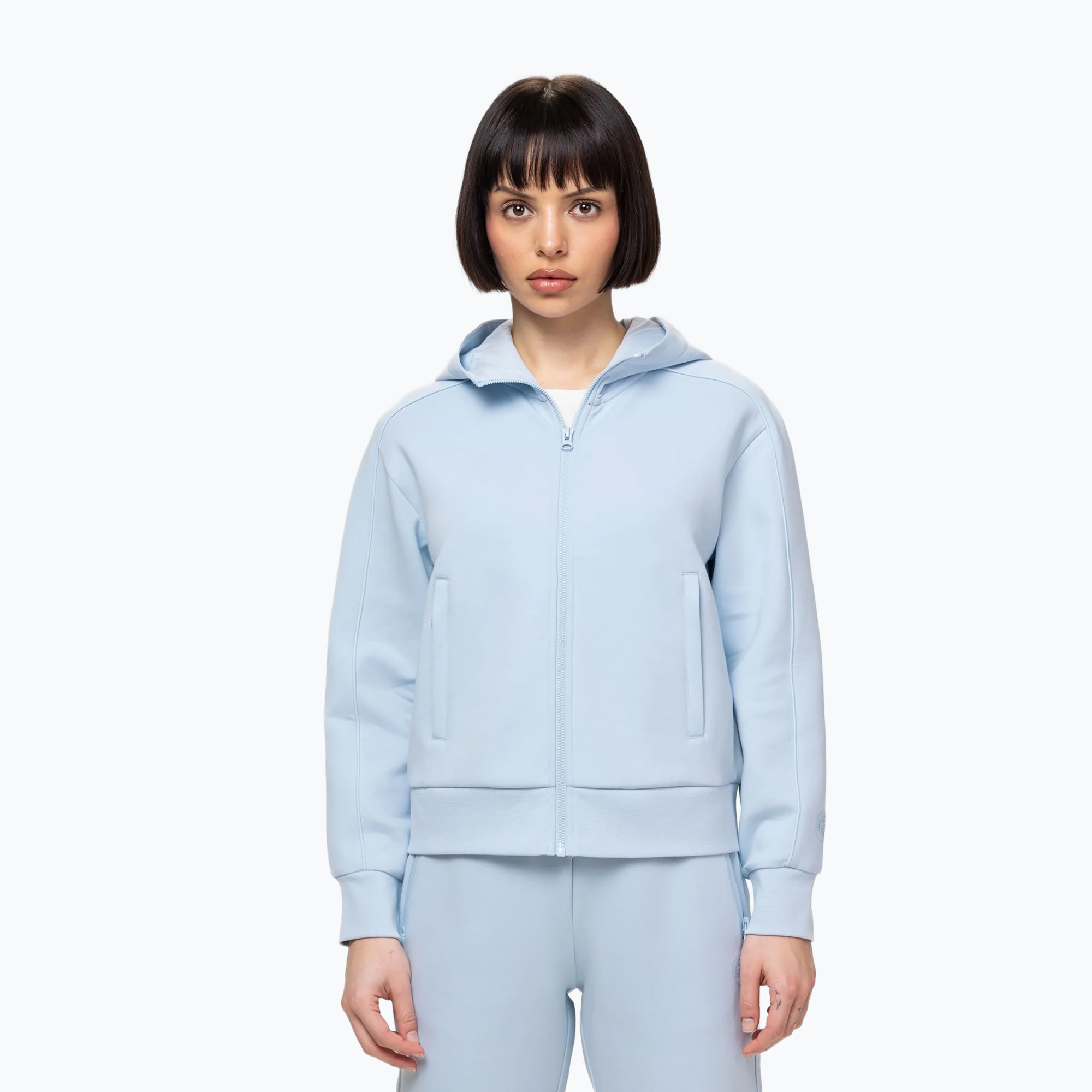 Дамски суитшърт Pitbull Discovery Hooded Zip frosted blue