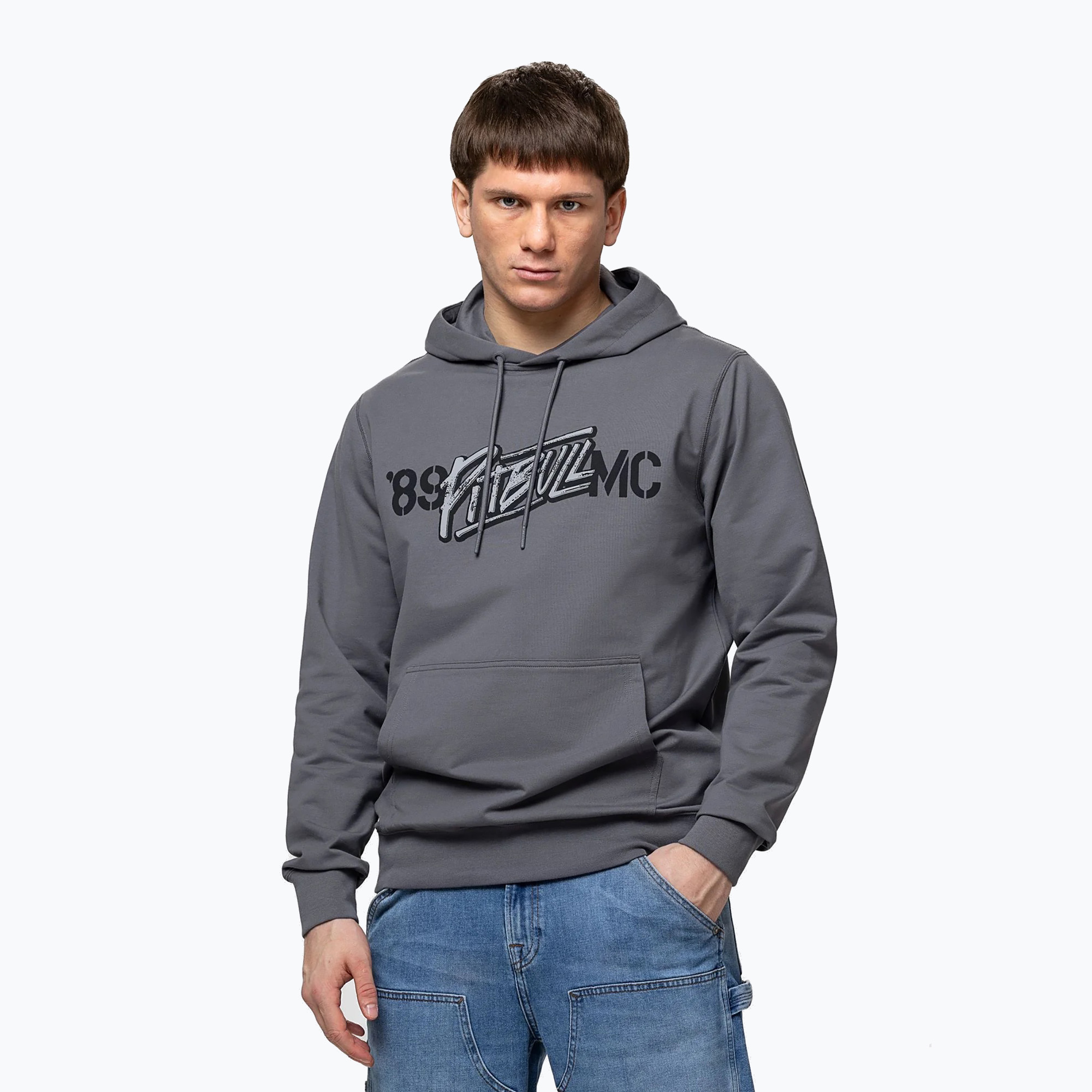 Мъжки суитшърт Pitbull MC Sweatshirt Hooded graphite