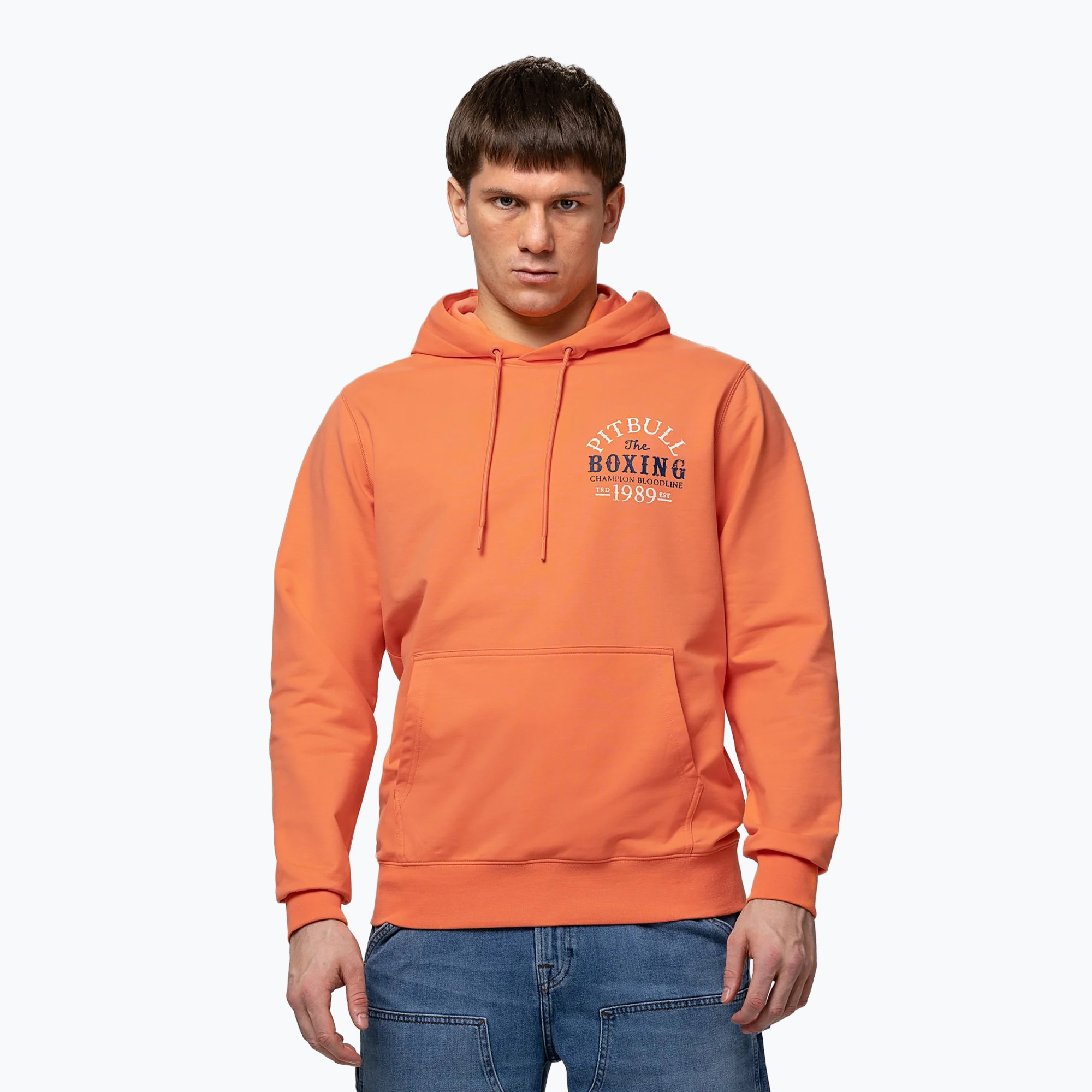 Мъжки суитшърт Pitbull Bloodline 2 Sweatshirt Hooded fluo orange