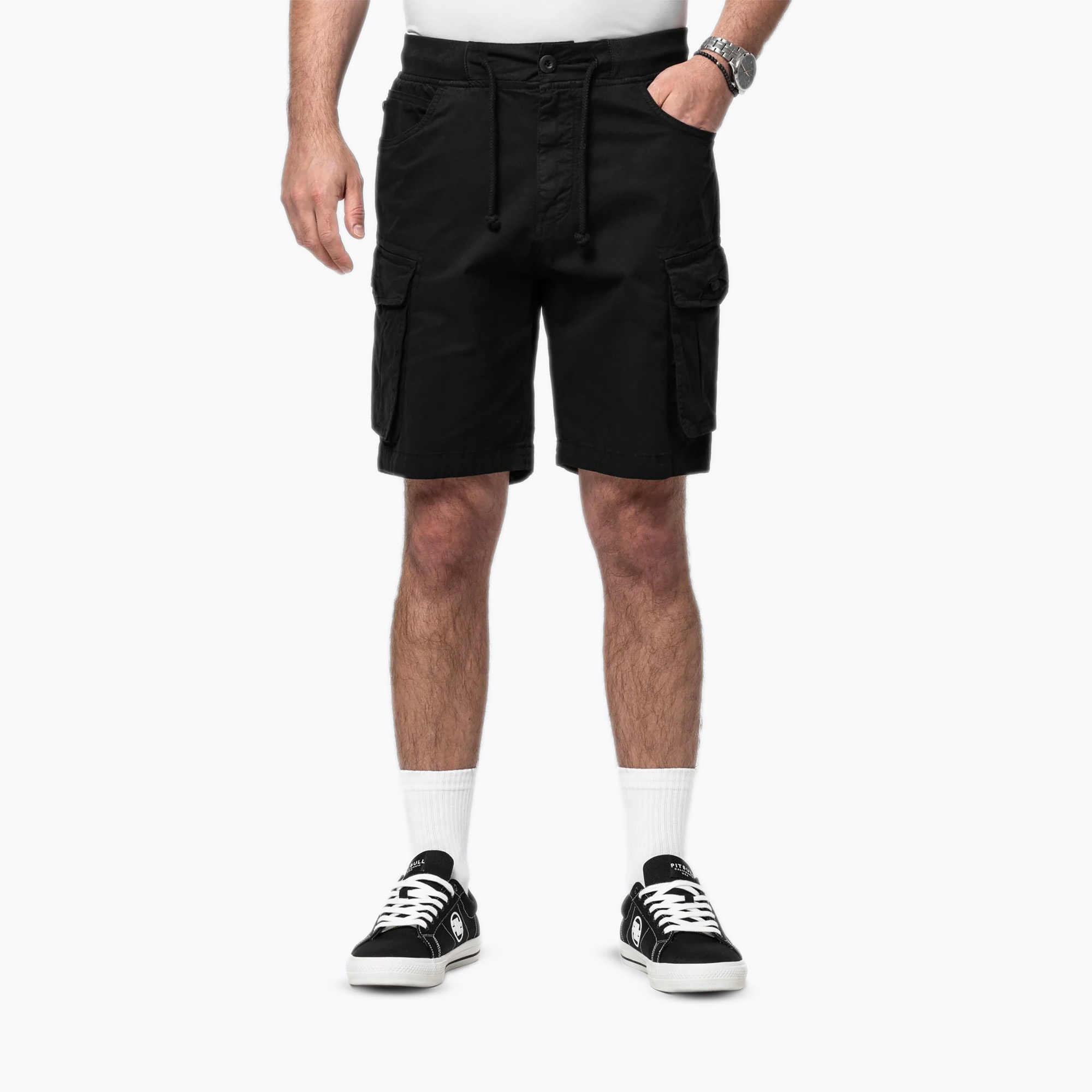 Shorturi bărbătești Pitbull Proctor Drawstring Cargo black