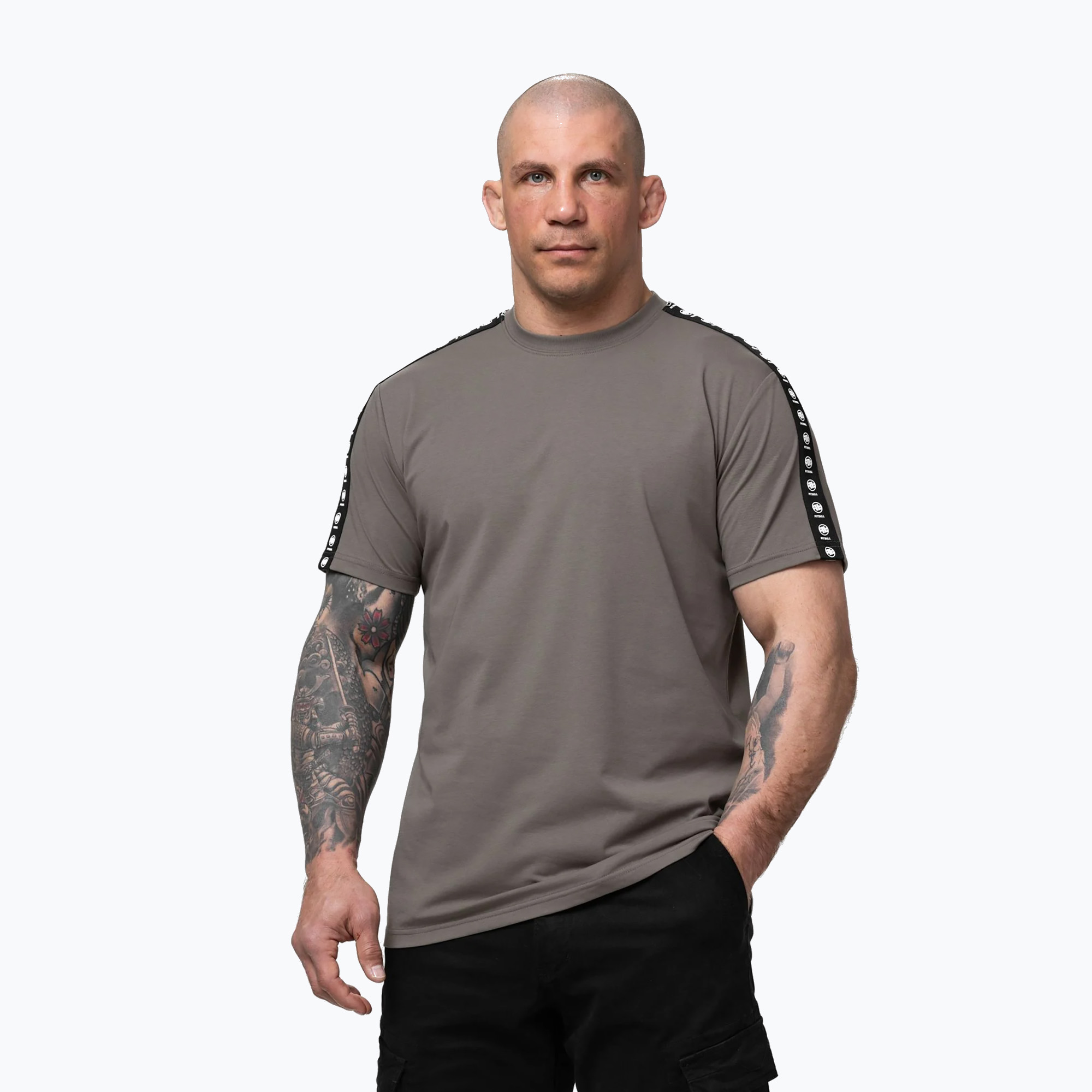 Tricou pentru bărbați Pitbull Tape Nugget taupe