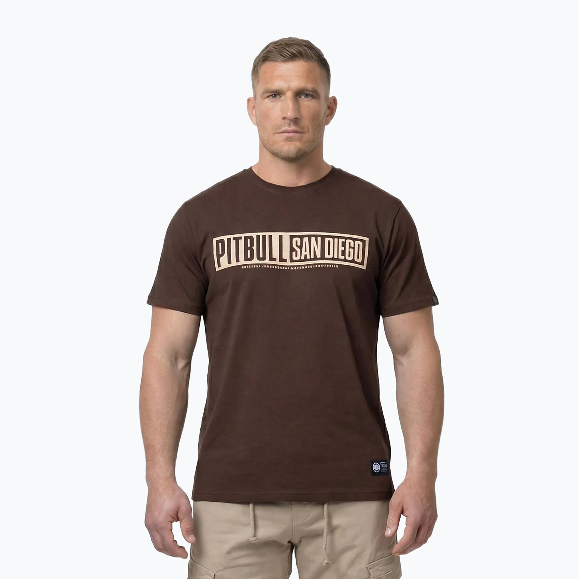 Tricou bărbătesc Pitbull Eighty Nine Dog dark chocolate