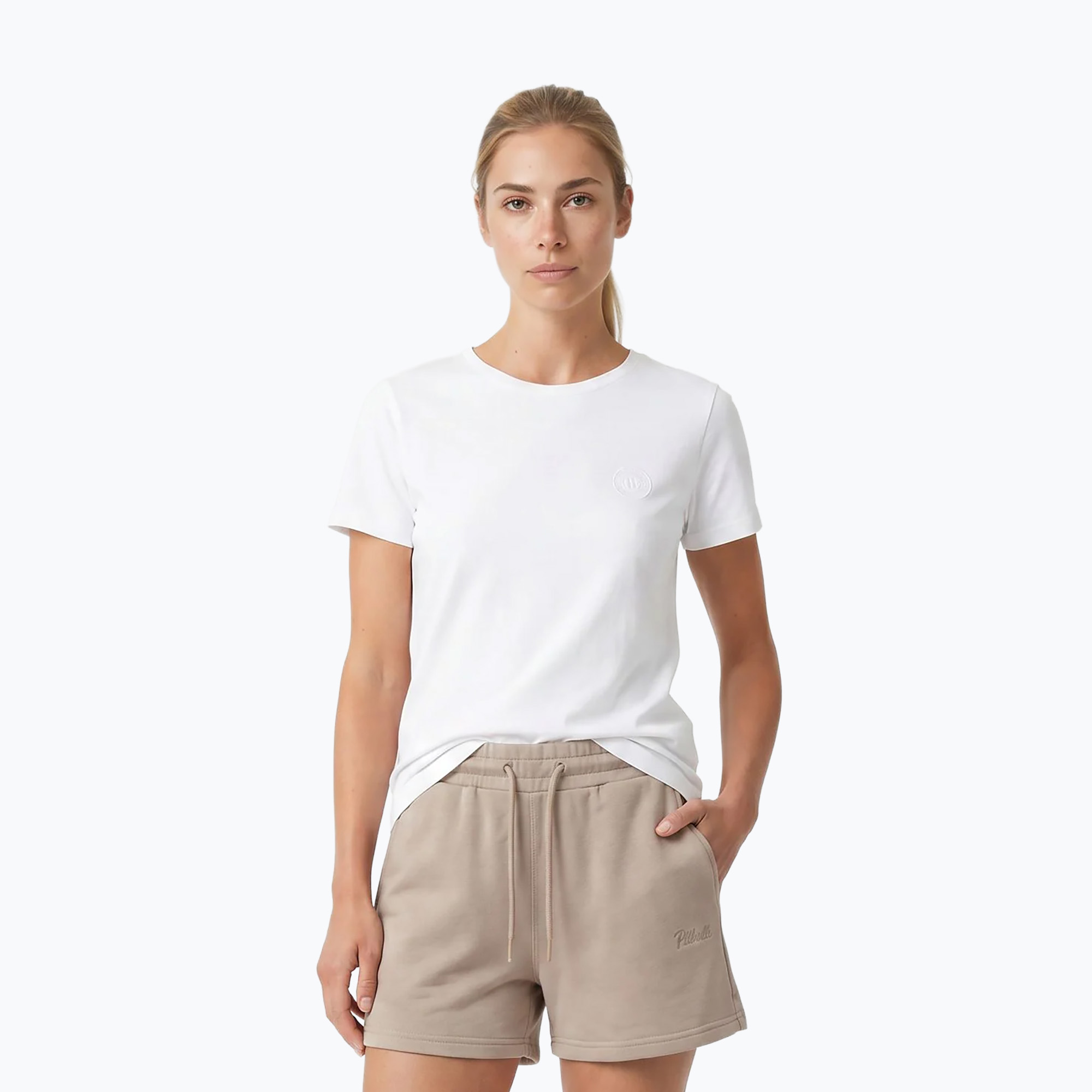 Dámske tričko Pitbull Discovery Logo off white