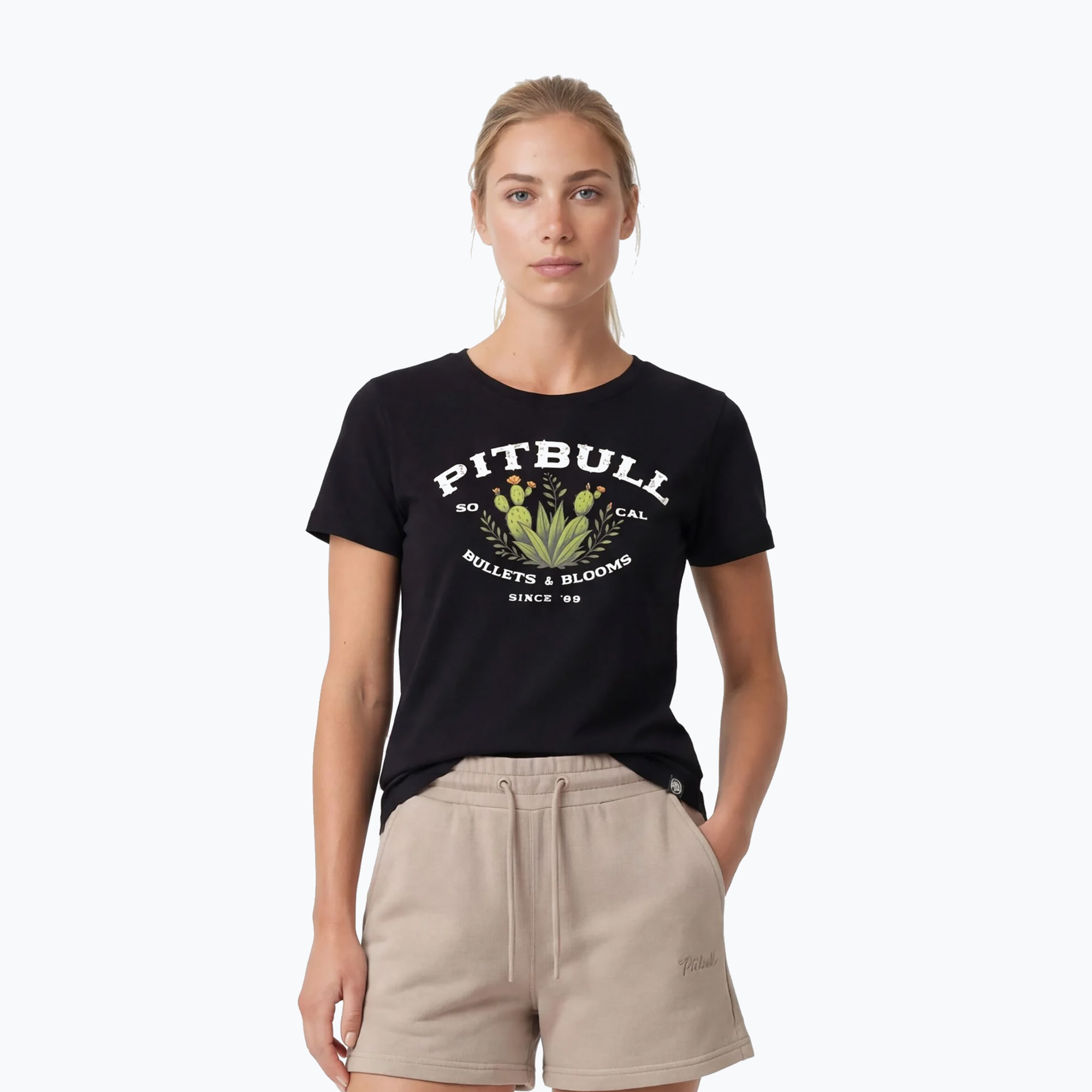 Tricou pentru femei Pitbull Bullets & Blooms black