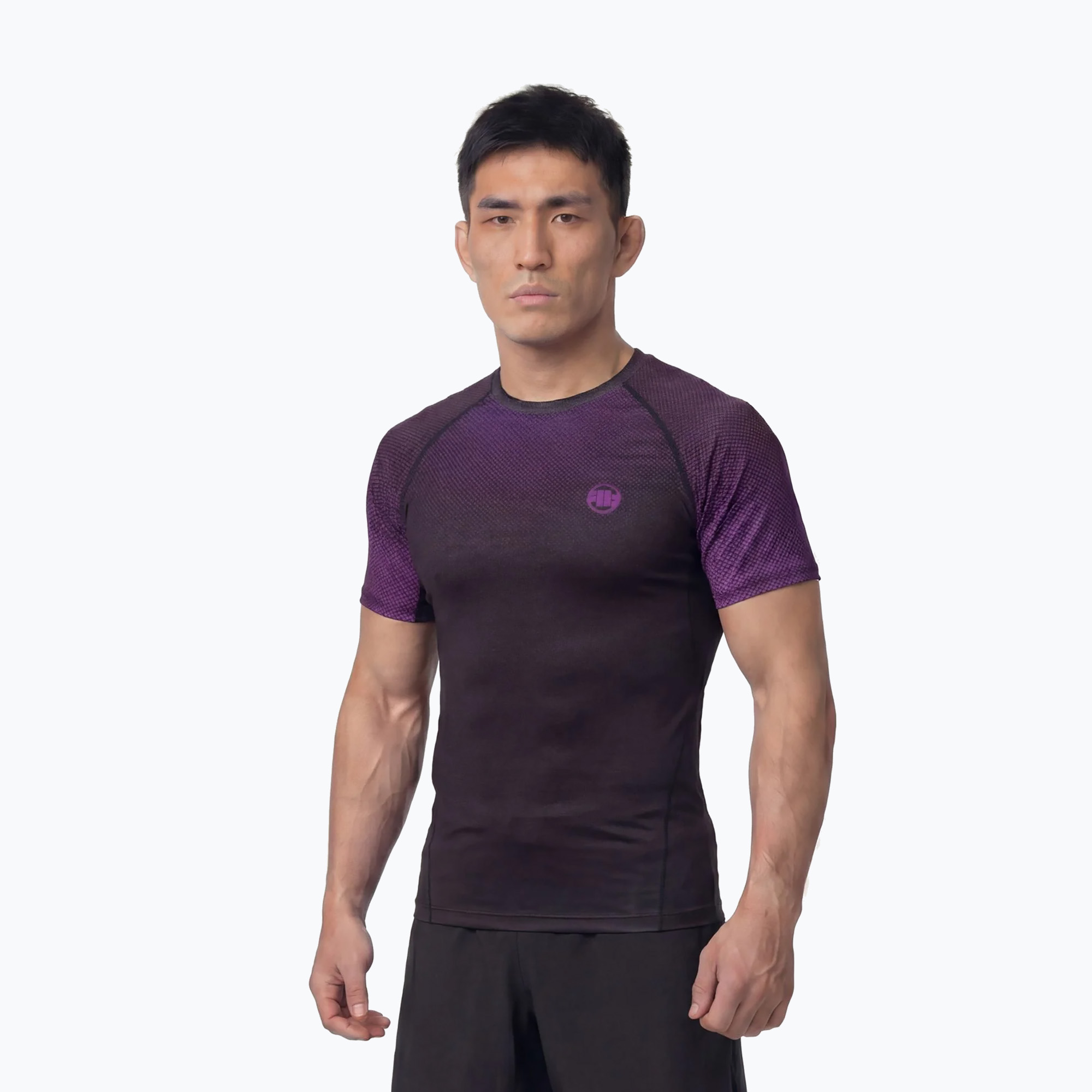 Pánsky rashguard Pitbull Belt Rashguard purple