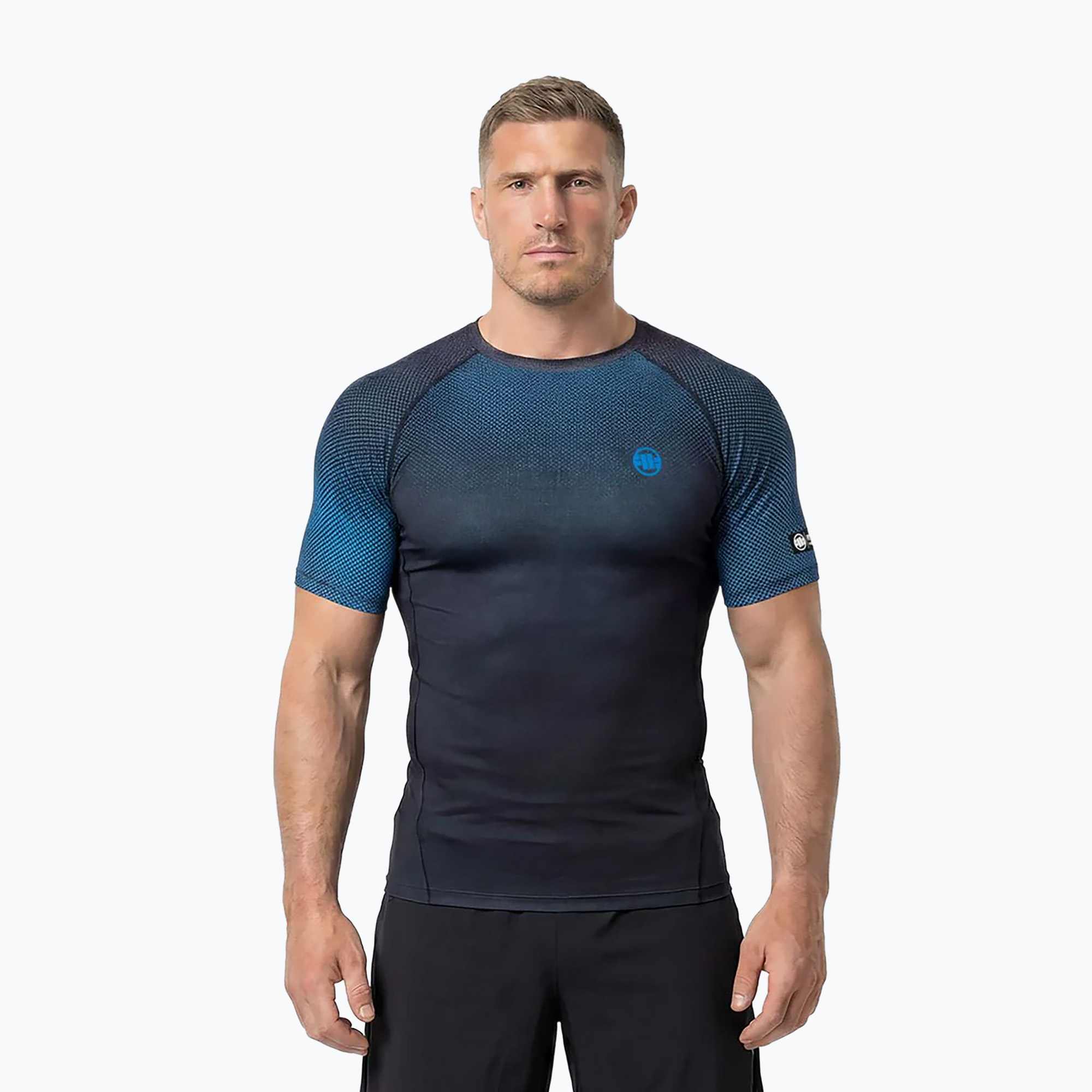 Pánsky rashguard Pitbull Belt Rashguard blue