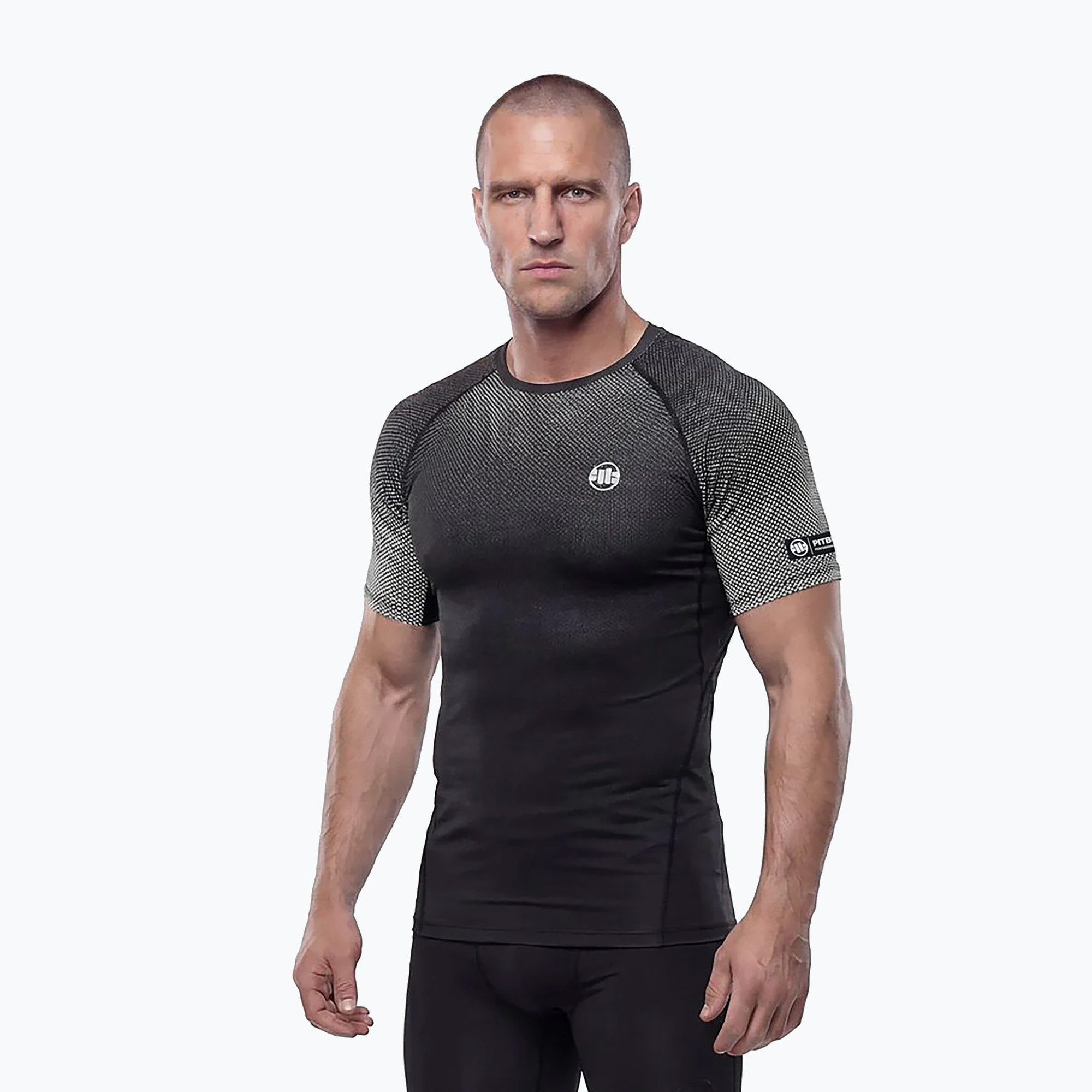 Rashguard pentru bărbați Pitbull Belt Rashguard black